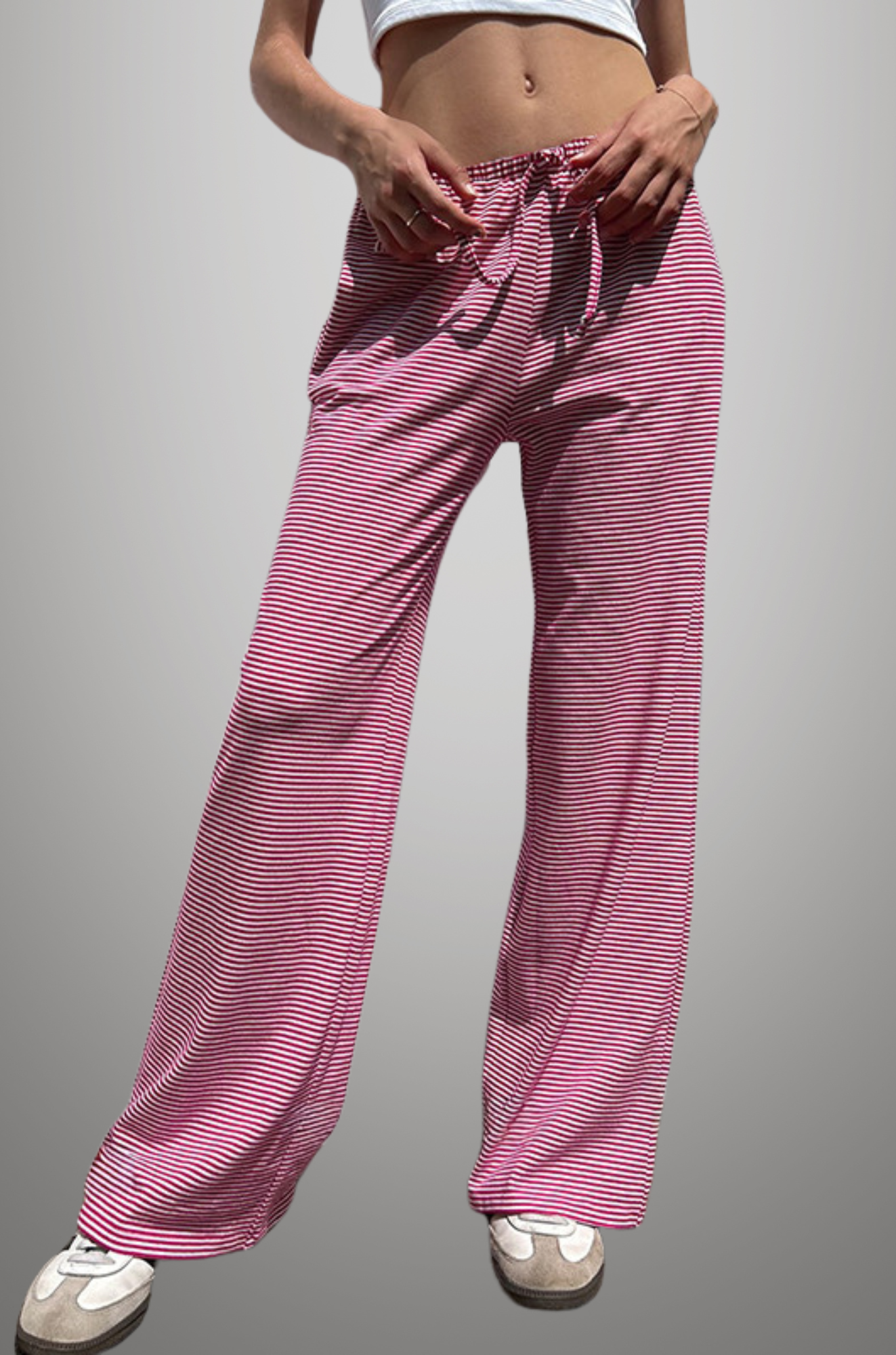 Piper - Soft Striped Lounge Pants for Woman