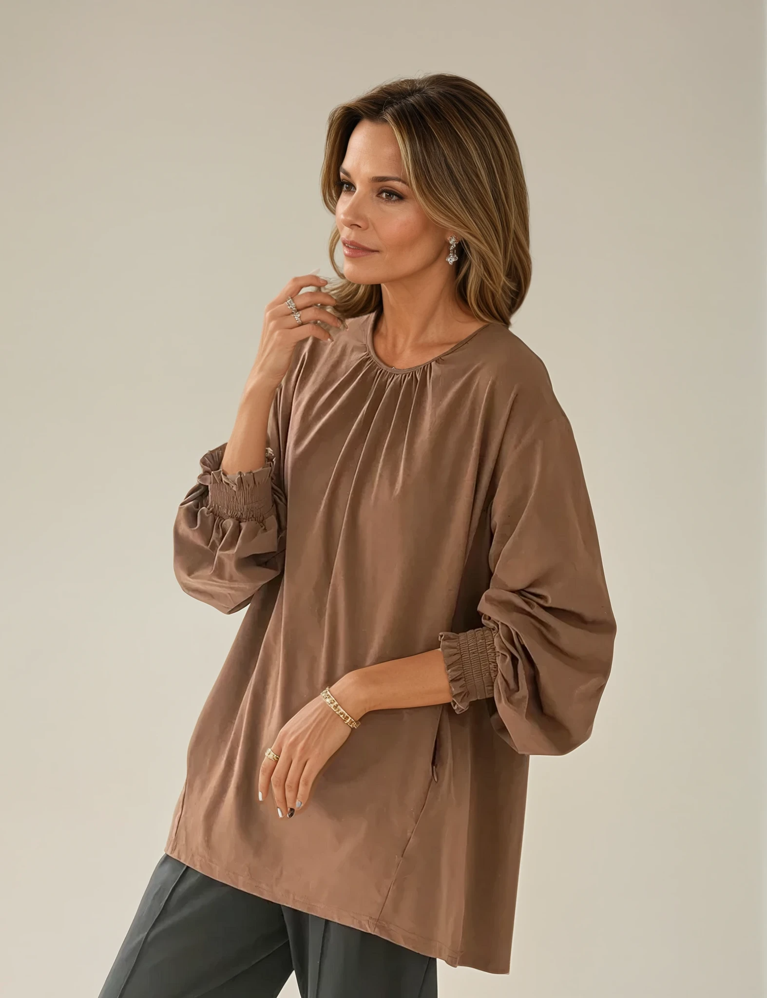 Eliana - Linen Blouse for Woman