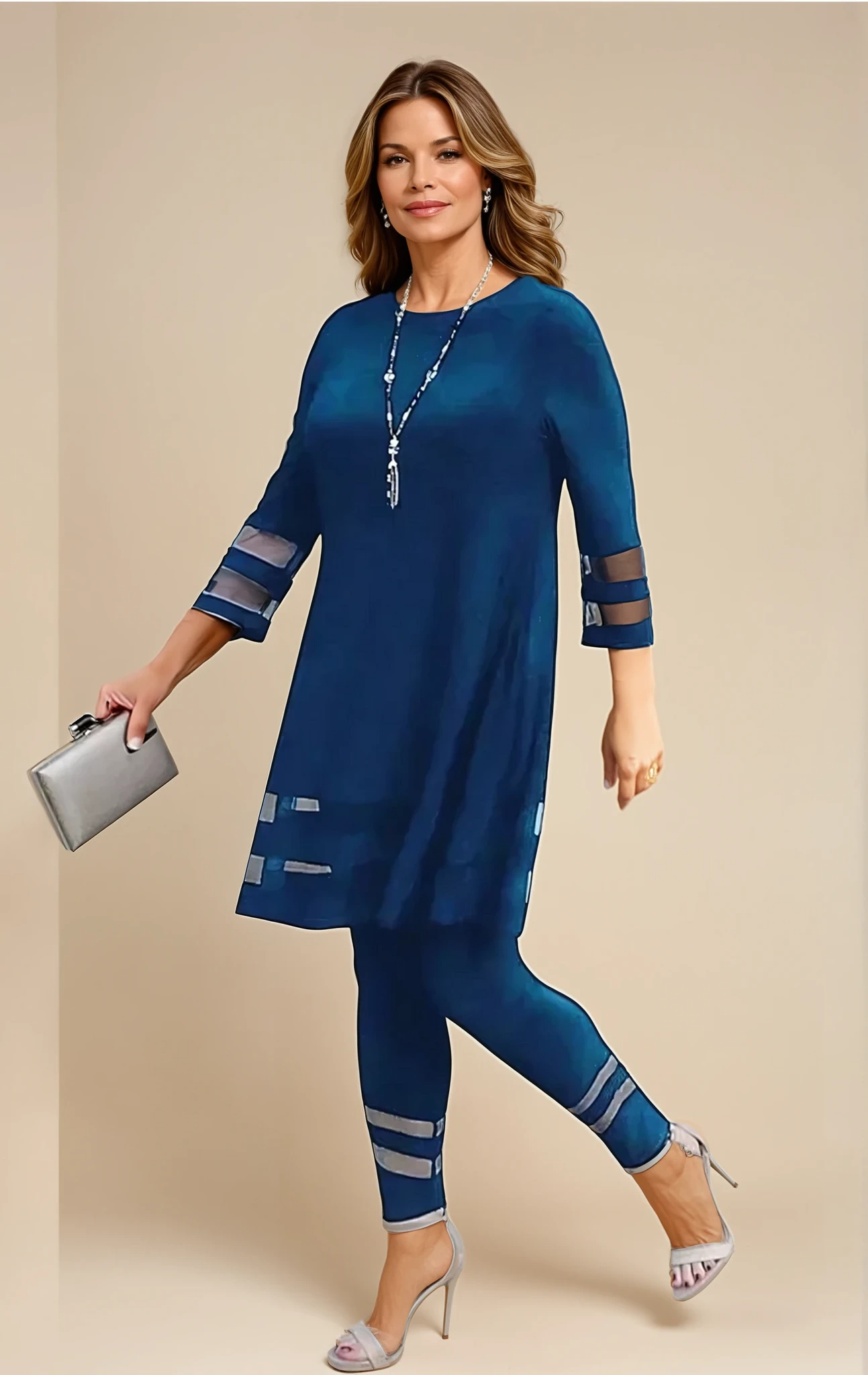 Zephyra - Stylish Tunic Lace Set for Woman