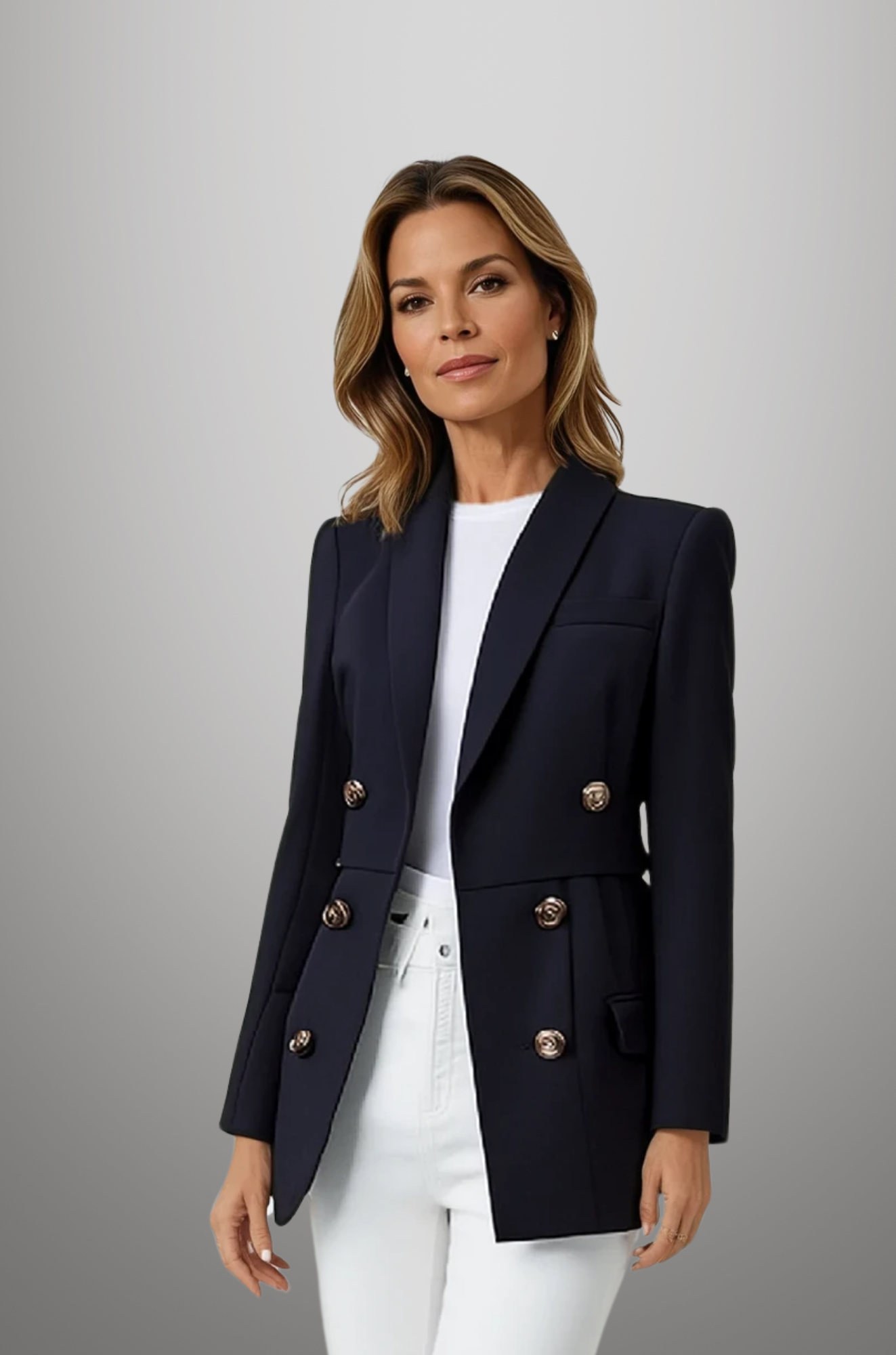 Zoey - Chic Belted Blazer for Woman