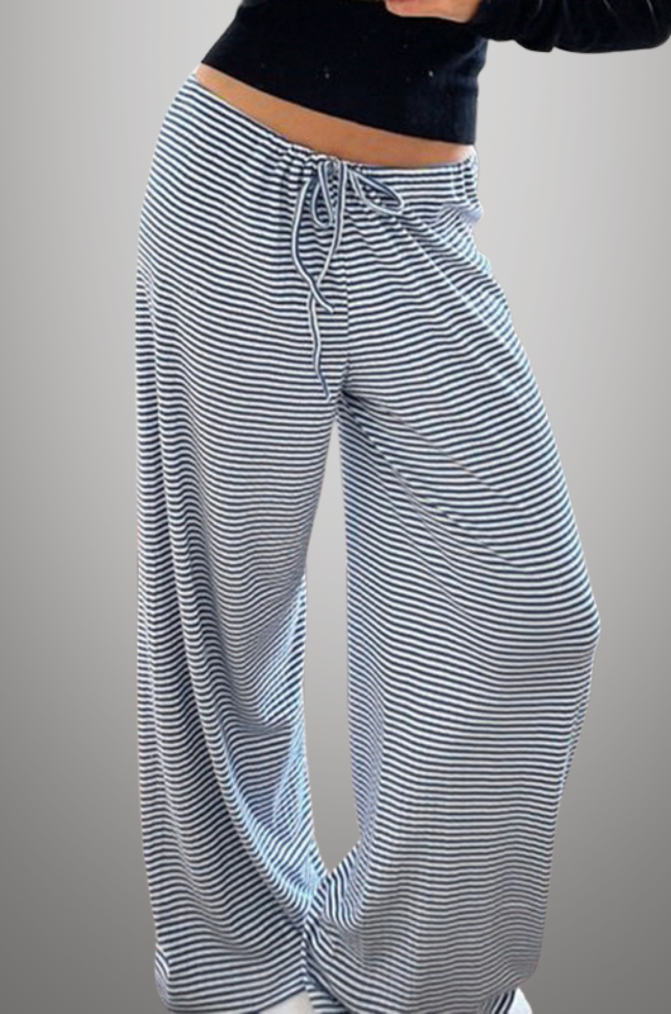 Piper - Soft Striped Lounge Pants for Woman