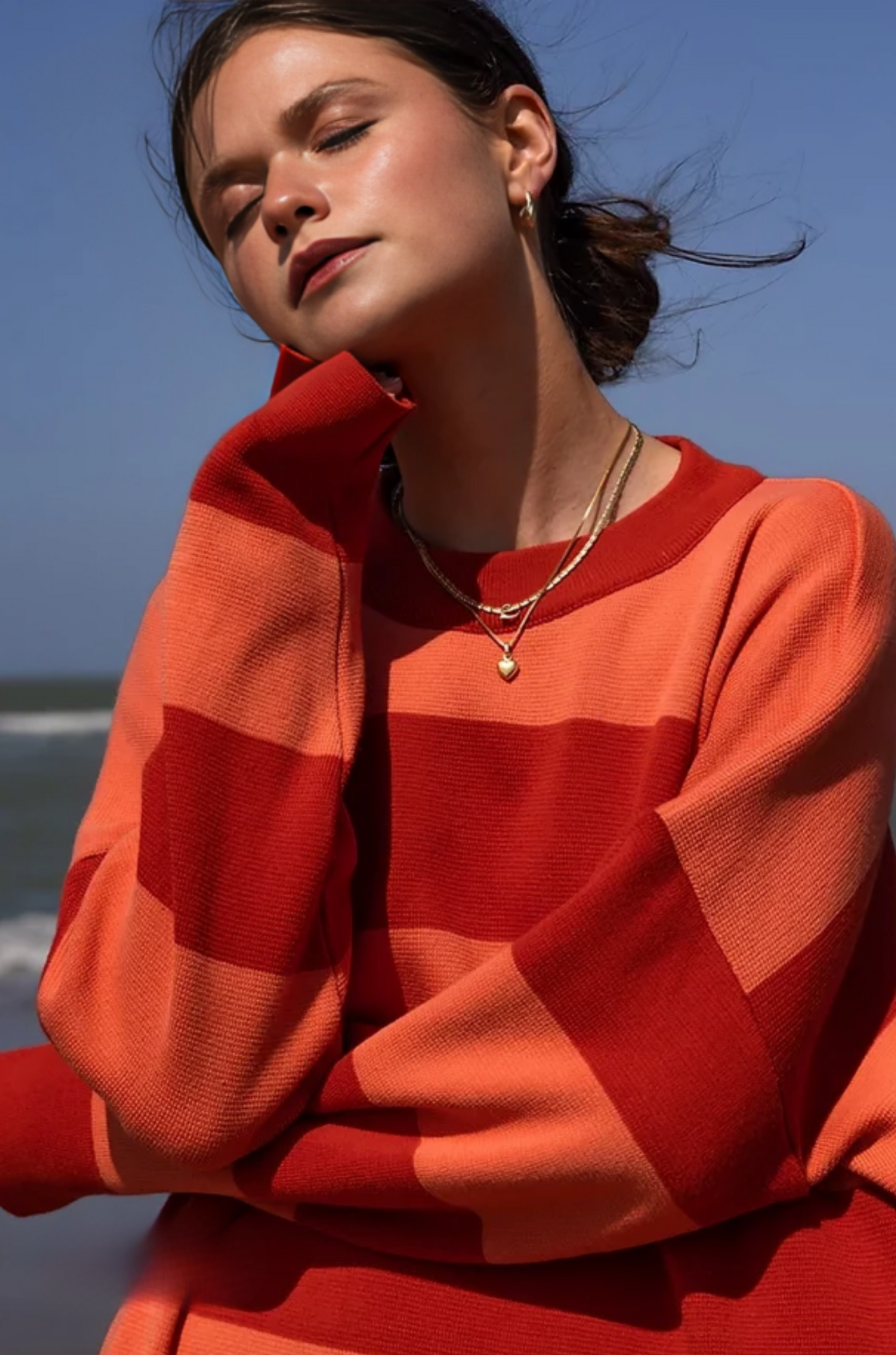 Soleil Dress - Striped Midi Style for Woman