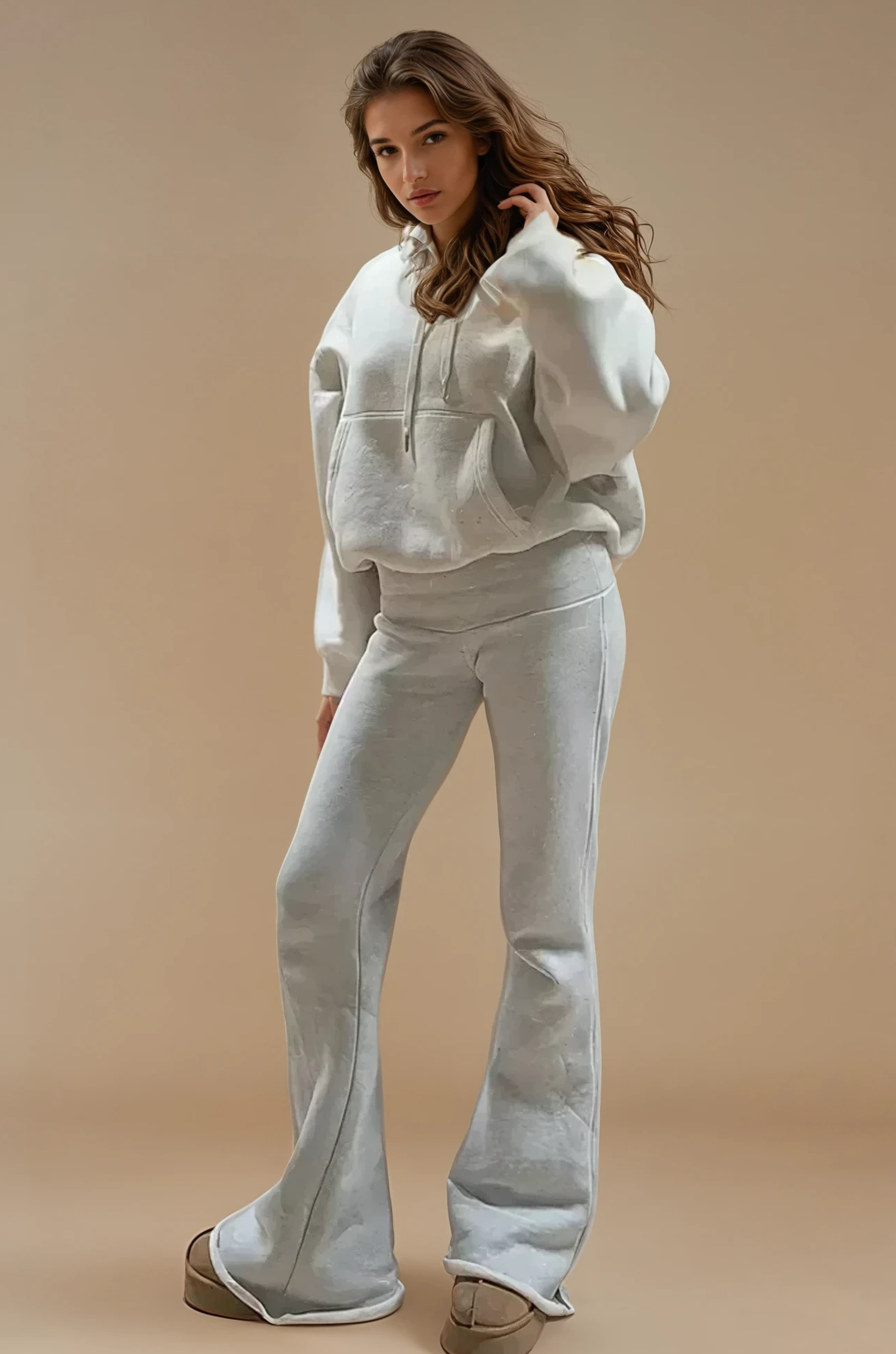 Liana - Ultra-Soft Flared Lounge Pants for Woman