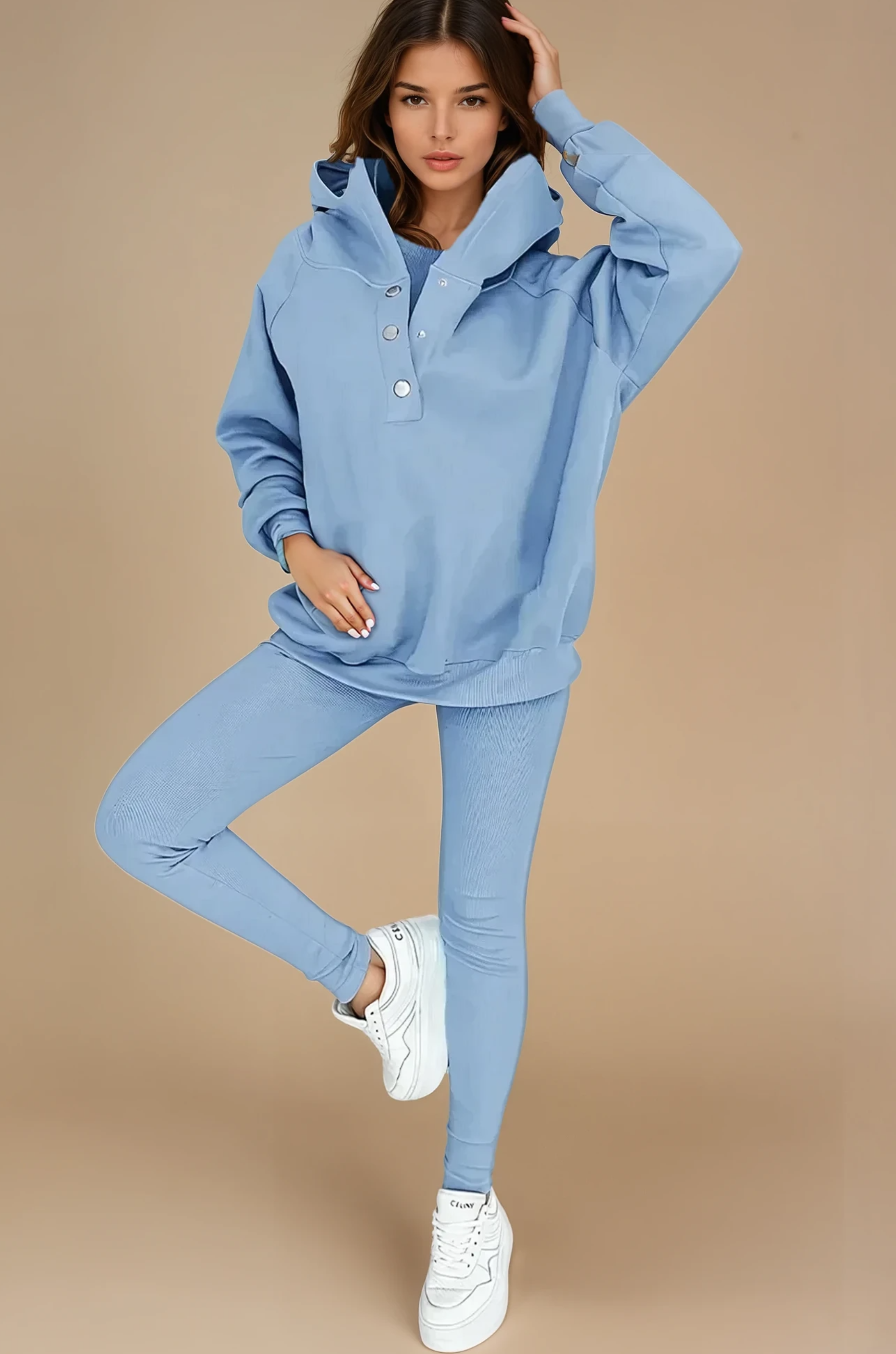 Hooded Casual and Comfortable Sweatshirt Suit