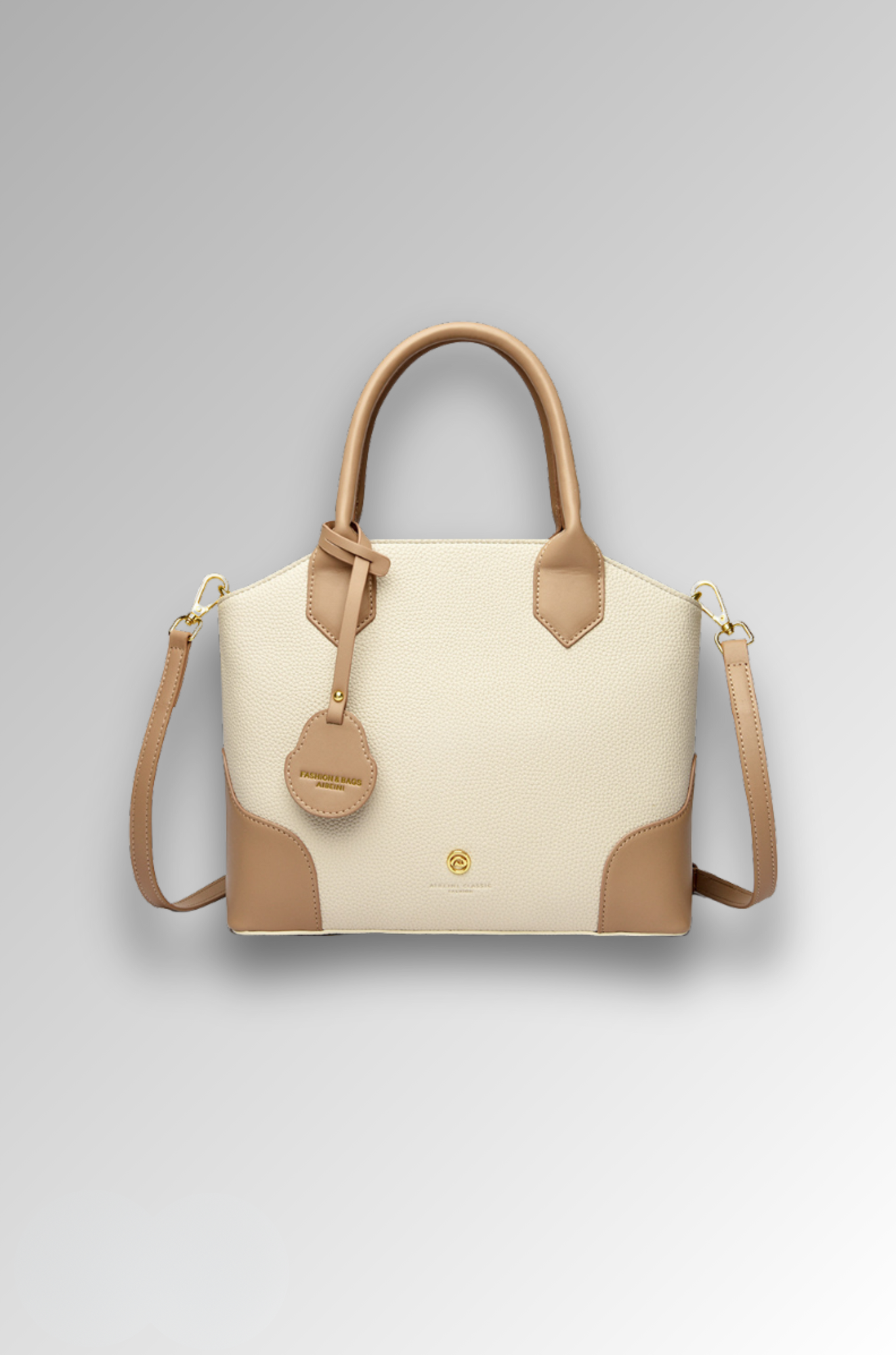 Nobu Bag - Two-Tone Handbag for Woman
