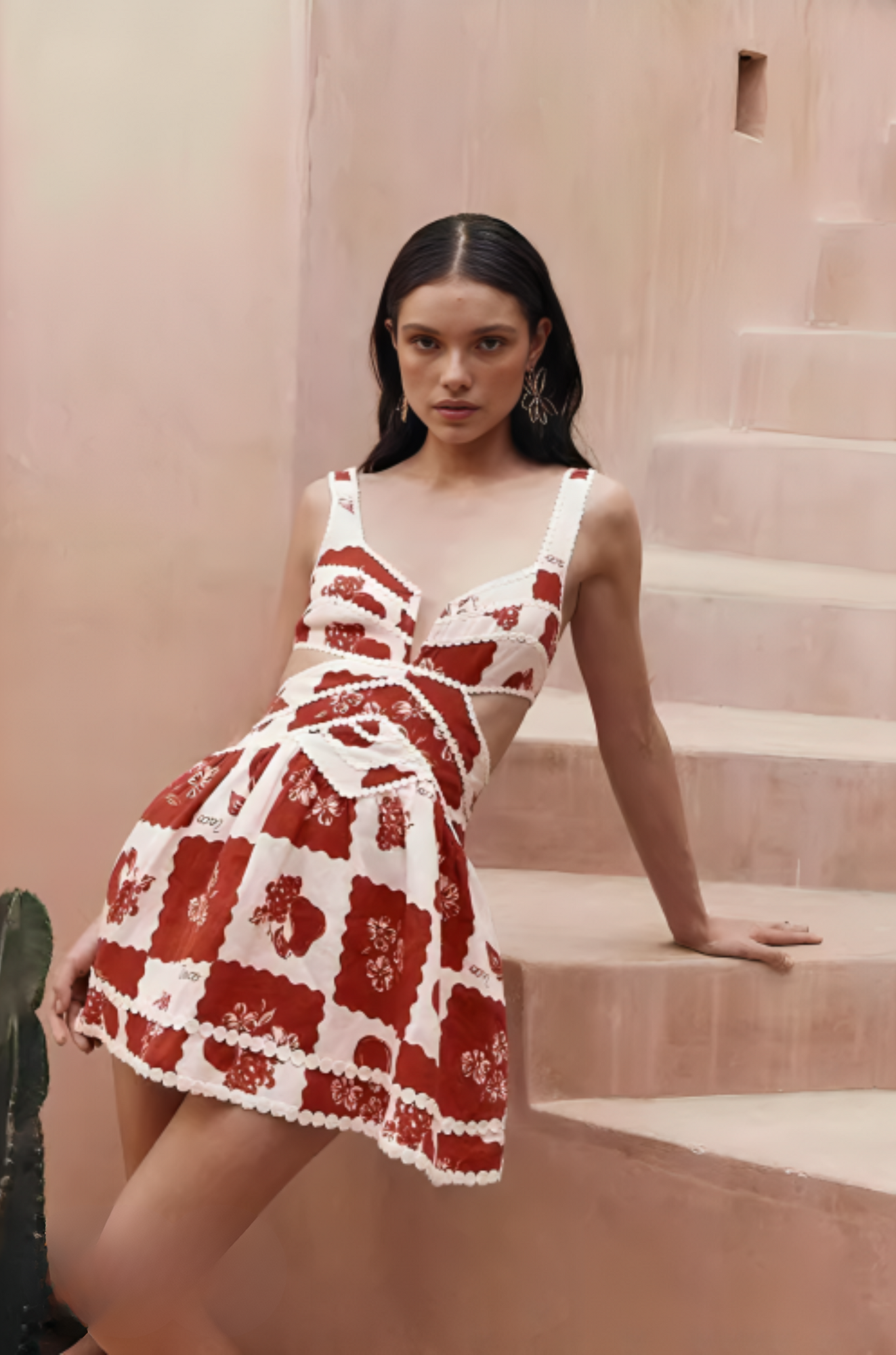 Lizzy Dress - Floral Mini Dress for Woman