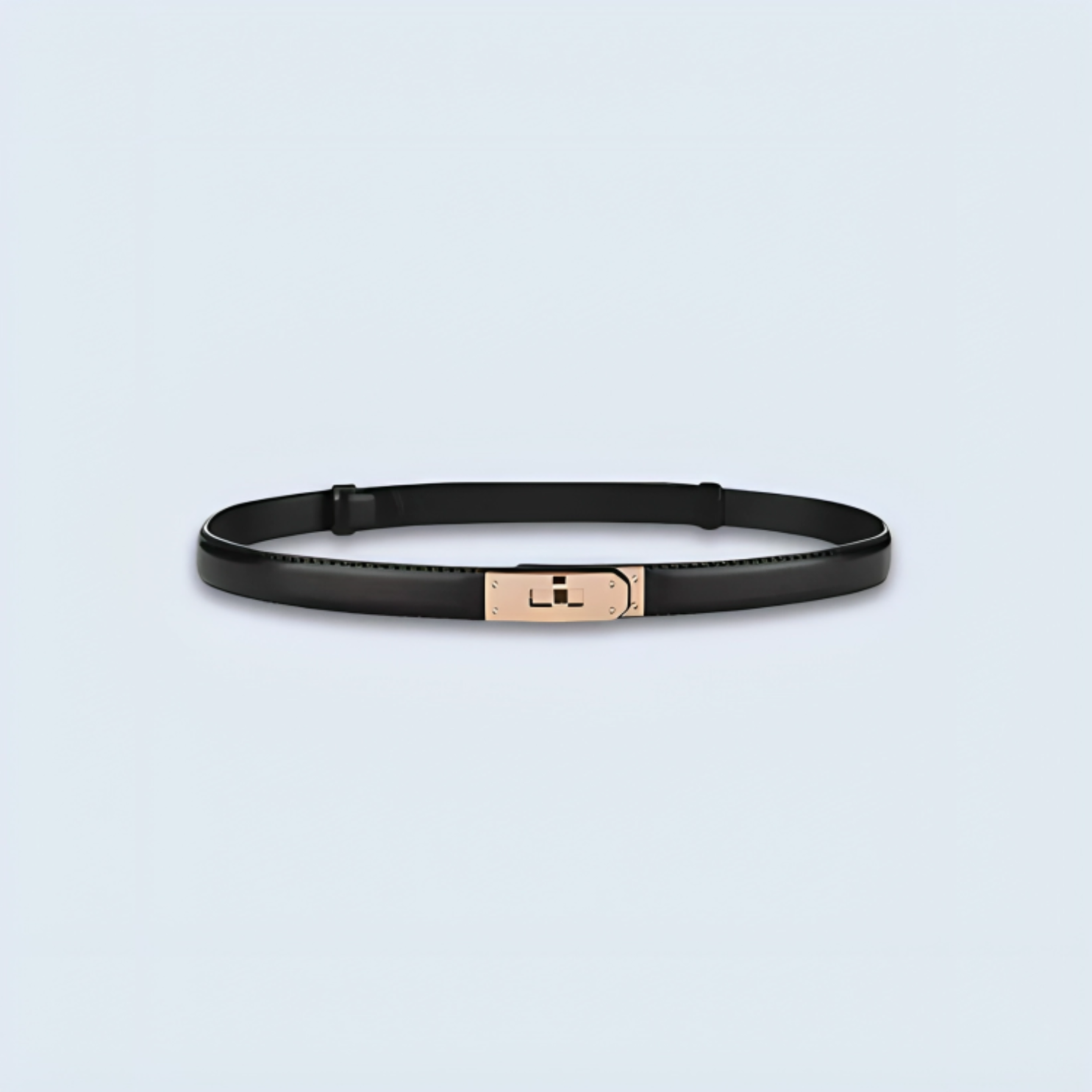 Luxe Waistband - Leather Buckle Belt for Woman