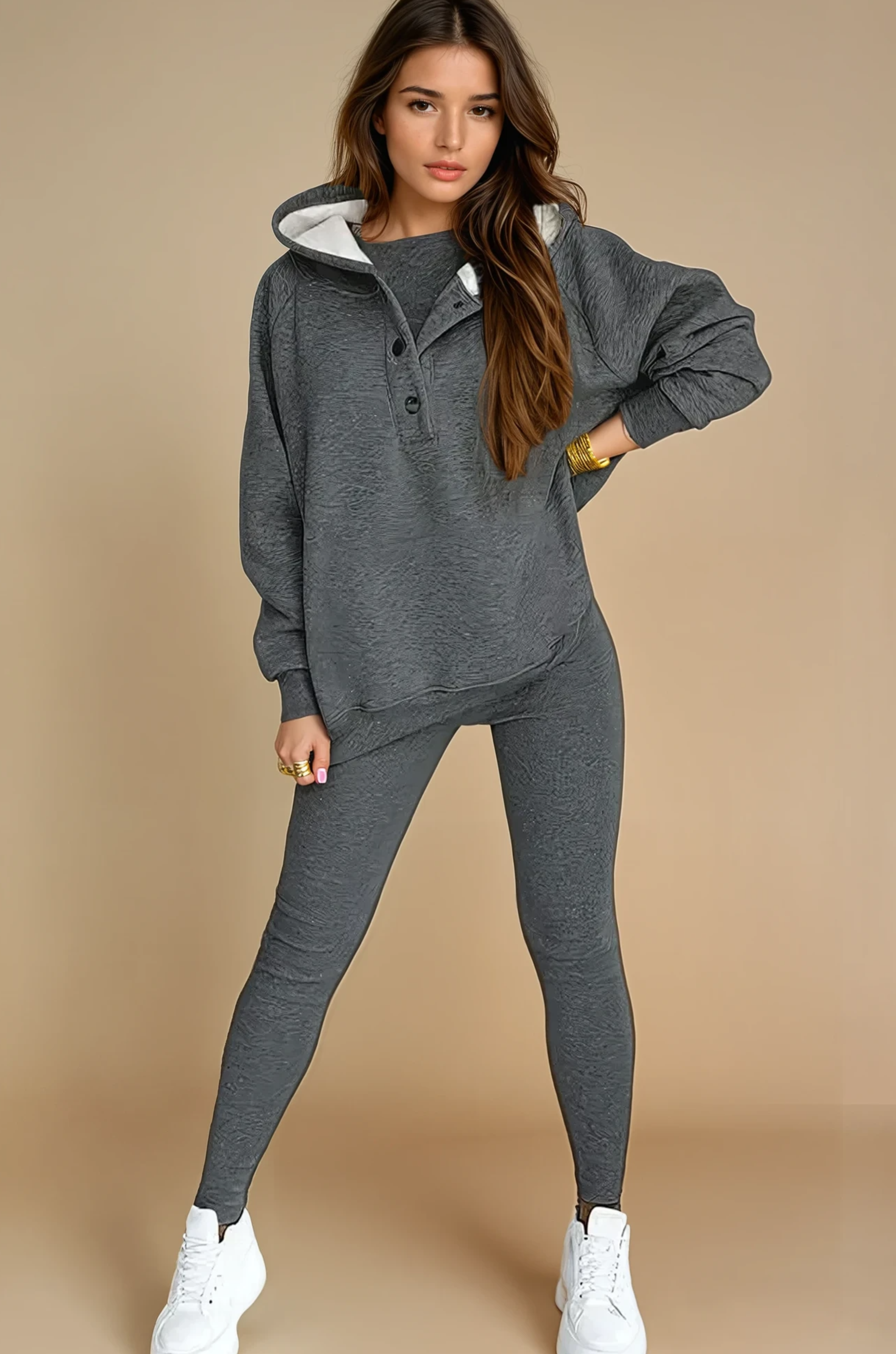 Hooded Casual and Comfortable Sweatshirt Suit