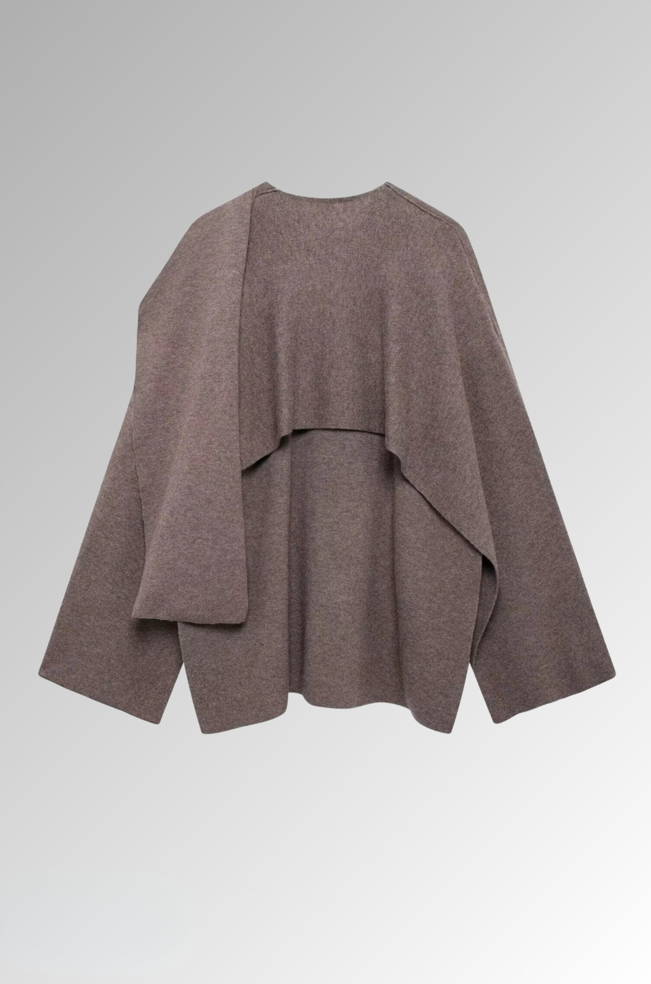 Scarf Coat - Wool Blend Winter Jacket for Woman