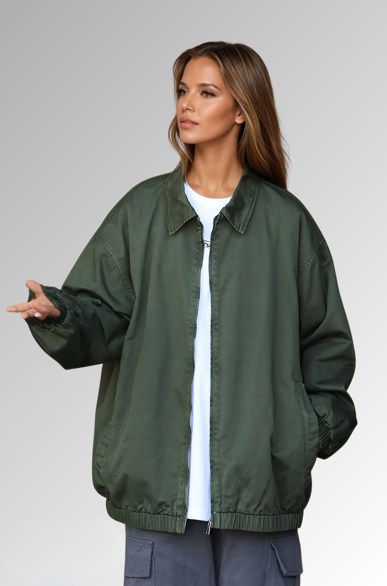 Bondi Breeze Coat - Oversized Jacket for Woman