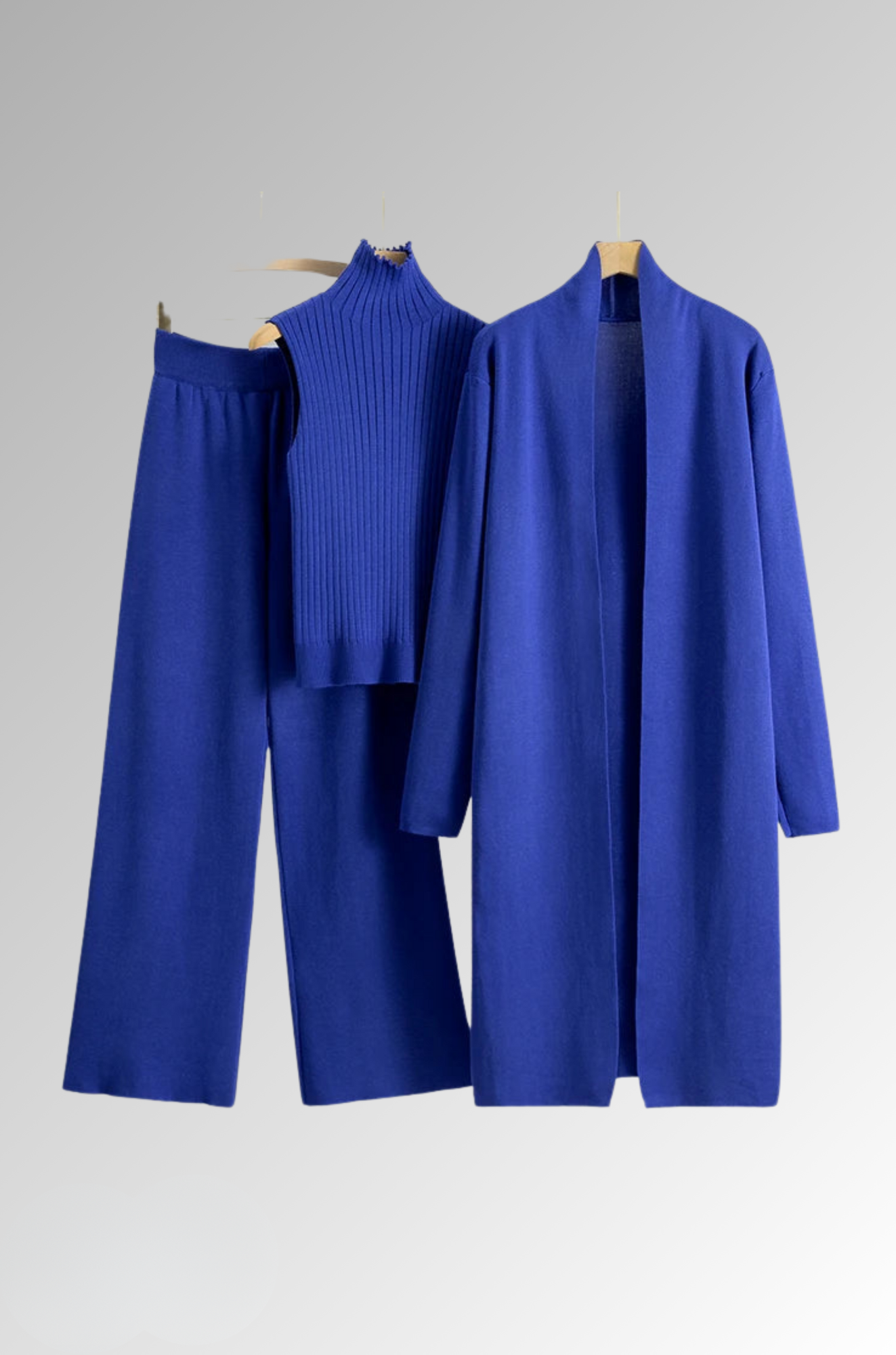 Merlin Chic Coat Set - Ensemble Knit for Woman