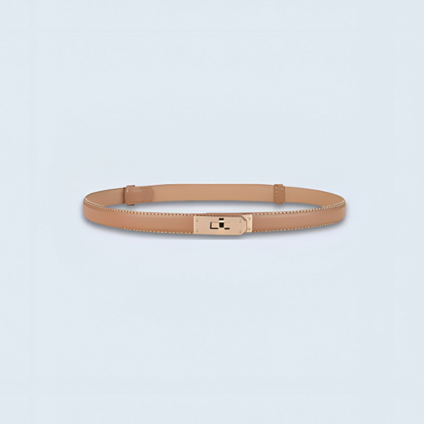 Luxe Waistband - Leather Buckle Belt for Woman