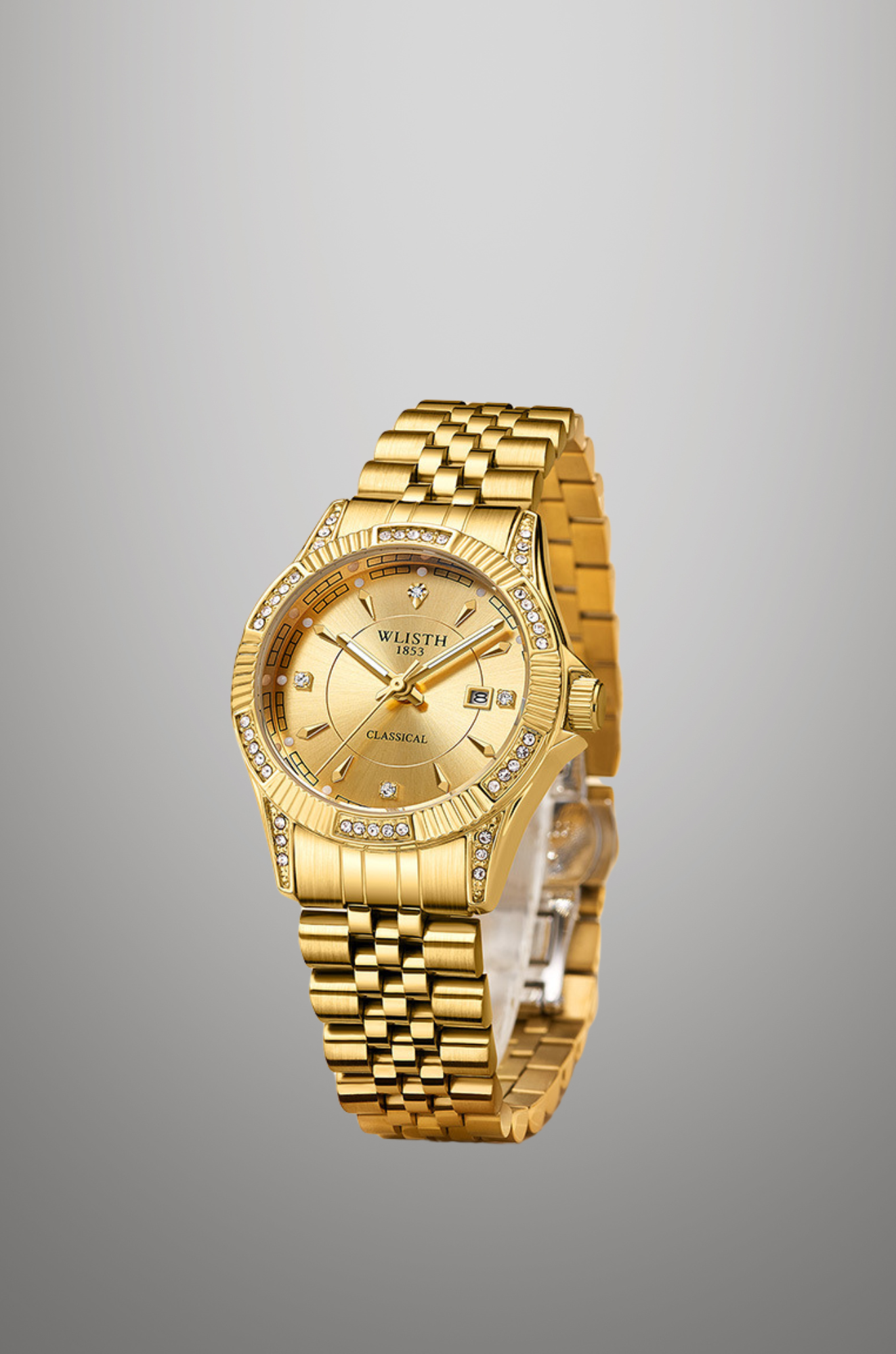 WLISTH - Classy Gold-Plated Watch for Woman