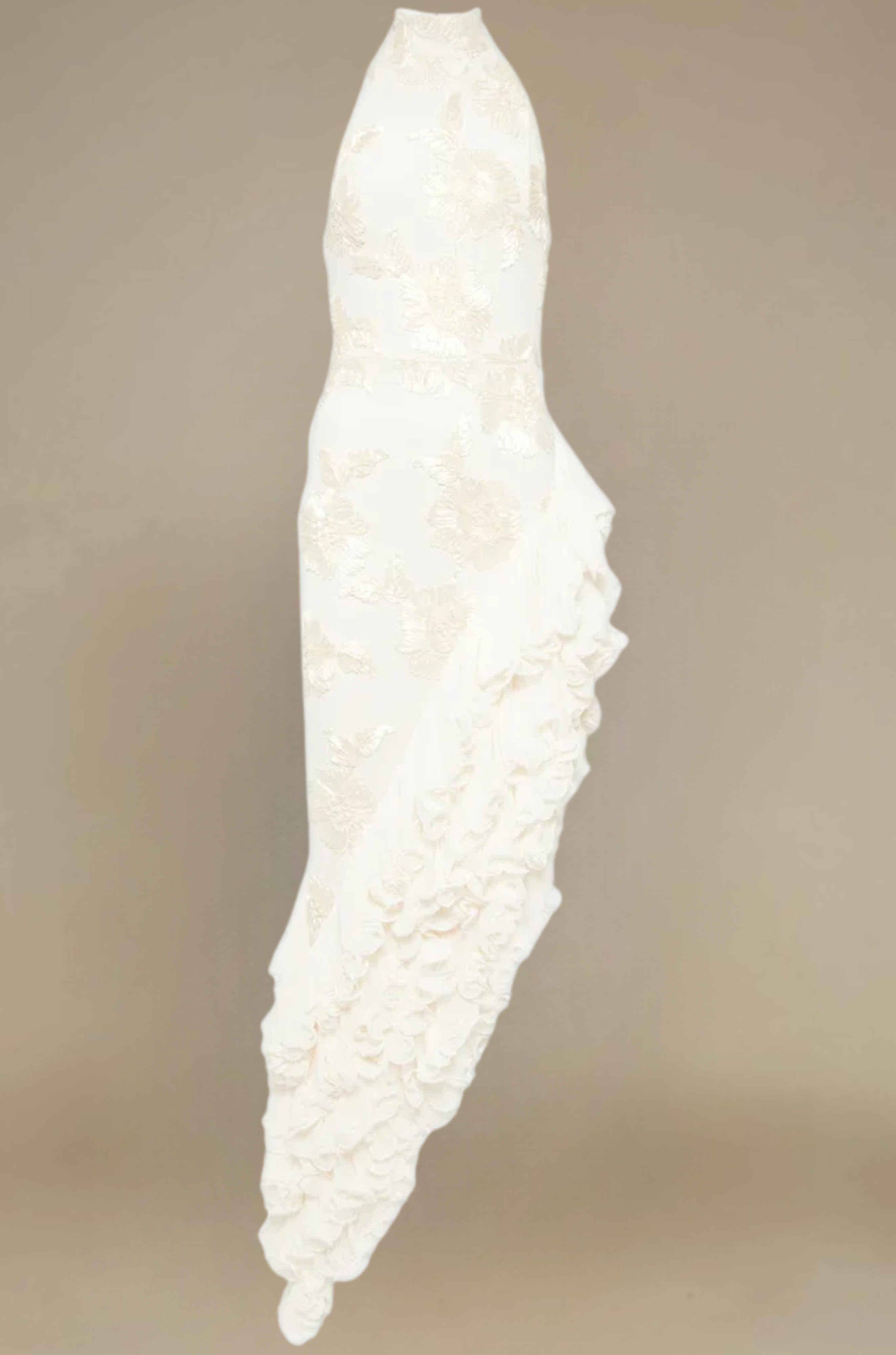 Floral-Appliqué Maxi Dress for Woman