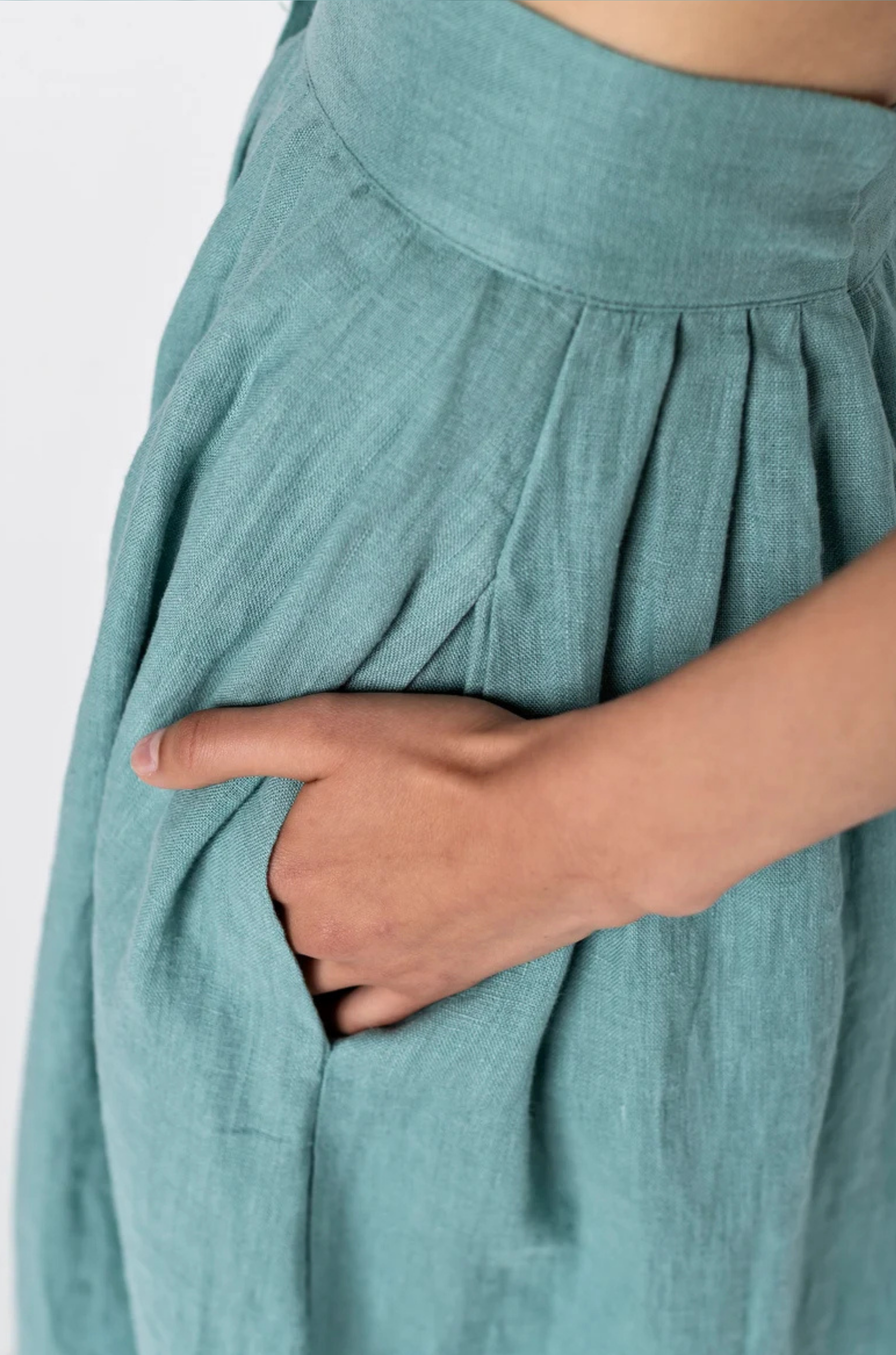 Casual Cotton Button Pocket Skirt - Effortless Everyday Elegance
