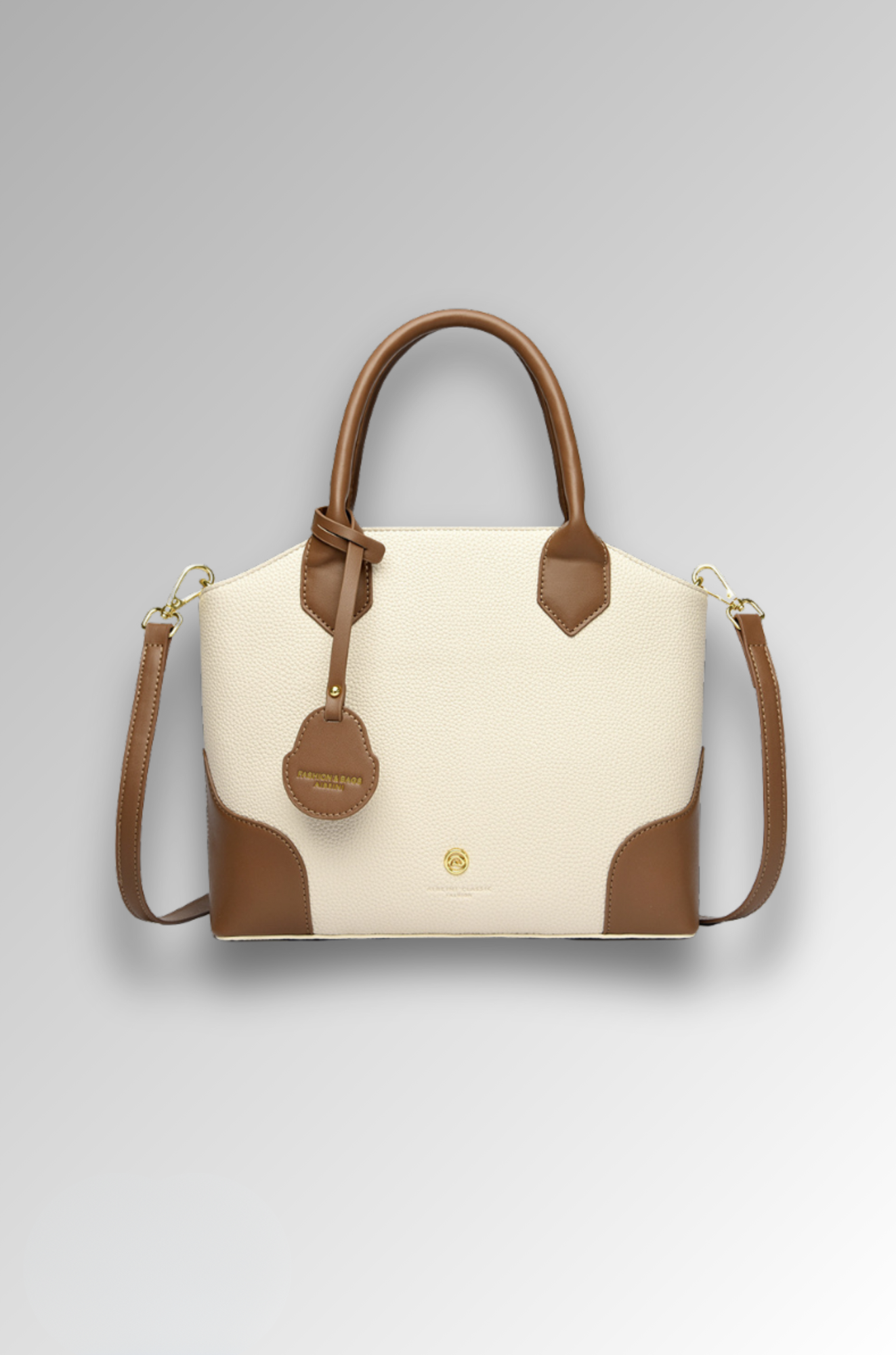 Nobu Bag - Two-Tone Handbag for Woman