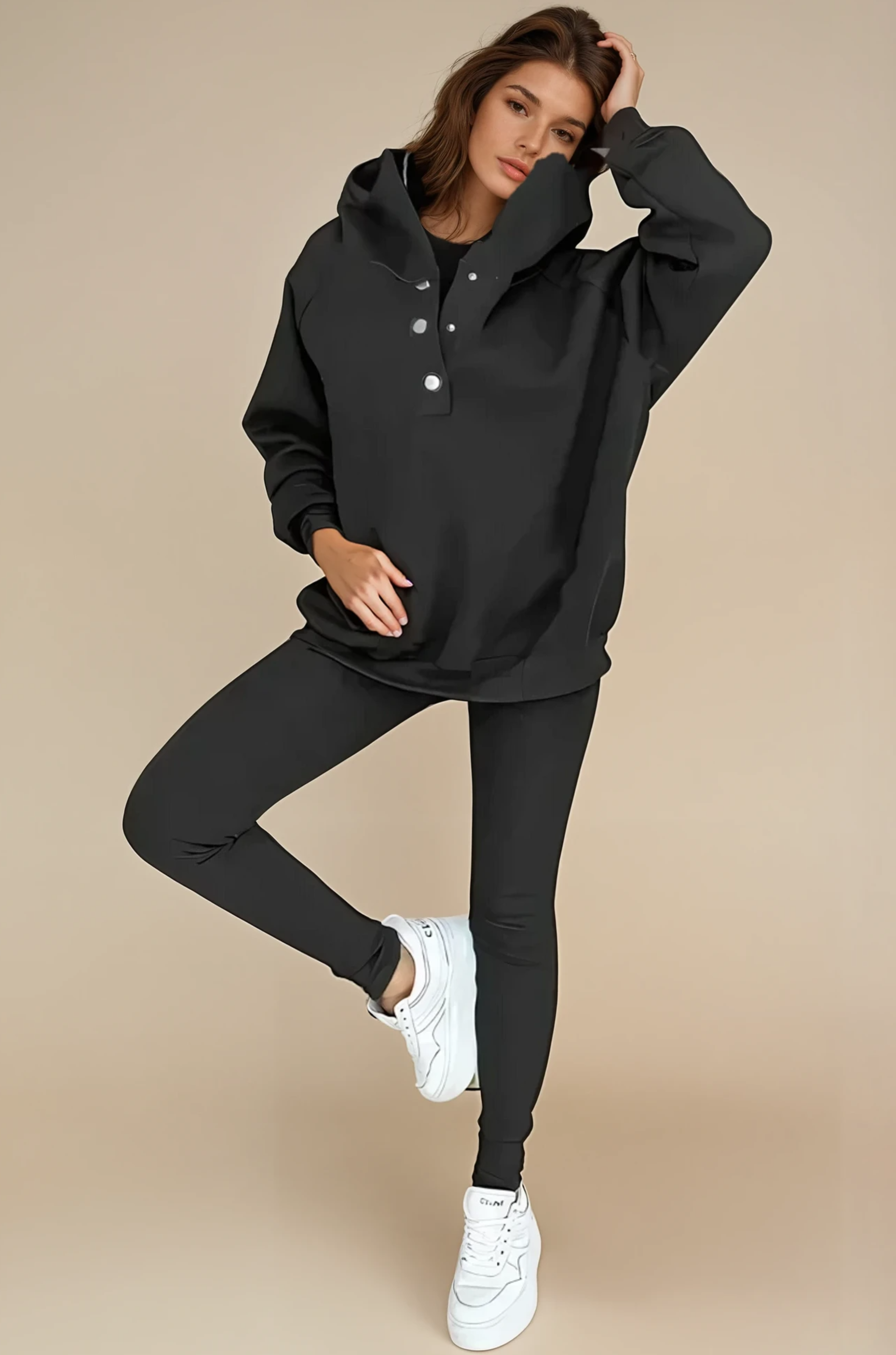 Hooded Casual and Comfortable Sweatshirt Suit