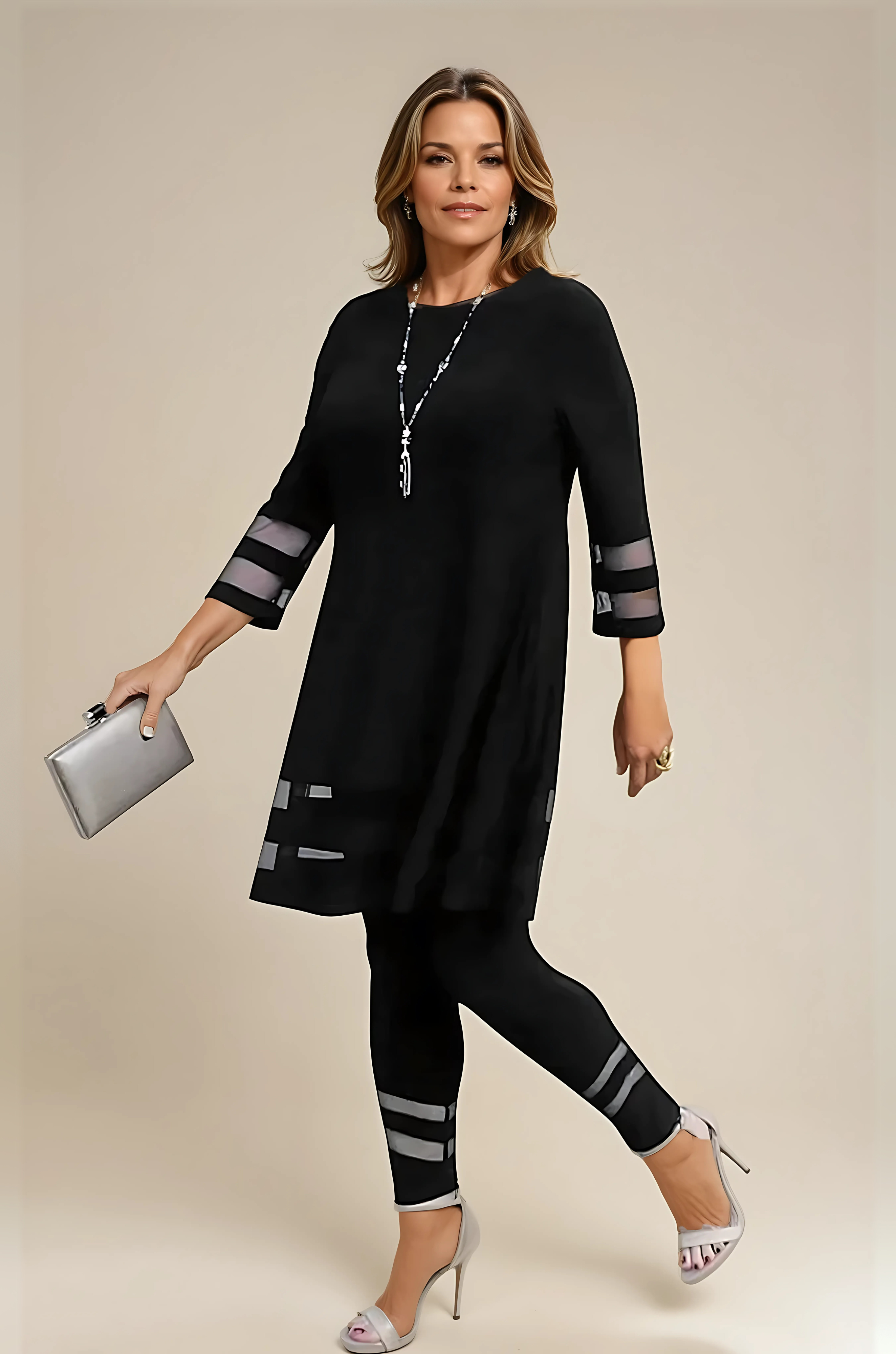 Zephyra - Stylish Tunic Lace Set for Woman