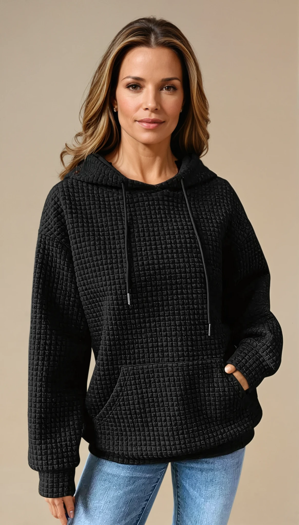 Plain Casual Hoodie Sweatshirt - Comfy Chic