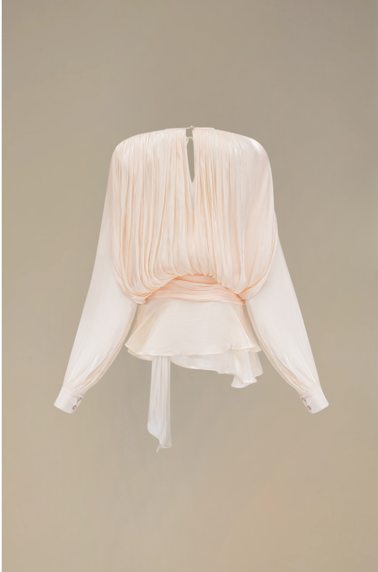 Eugénie - Fully-Pleated Ruffled Mini Dress for Woman