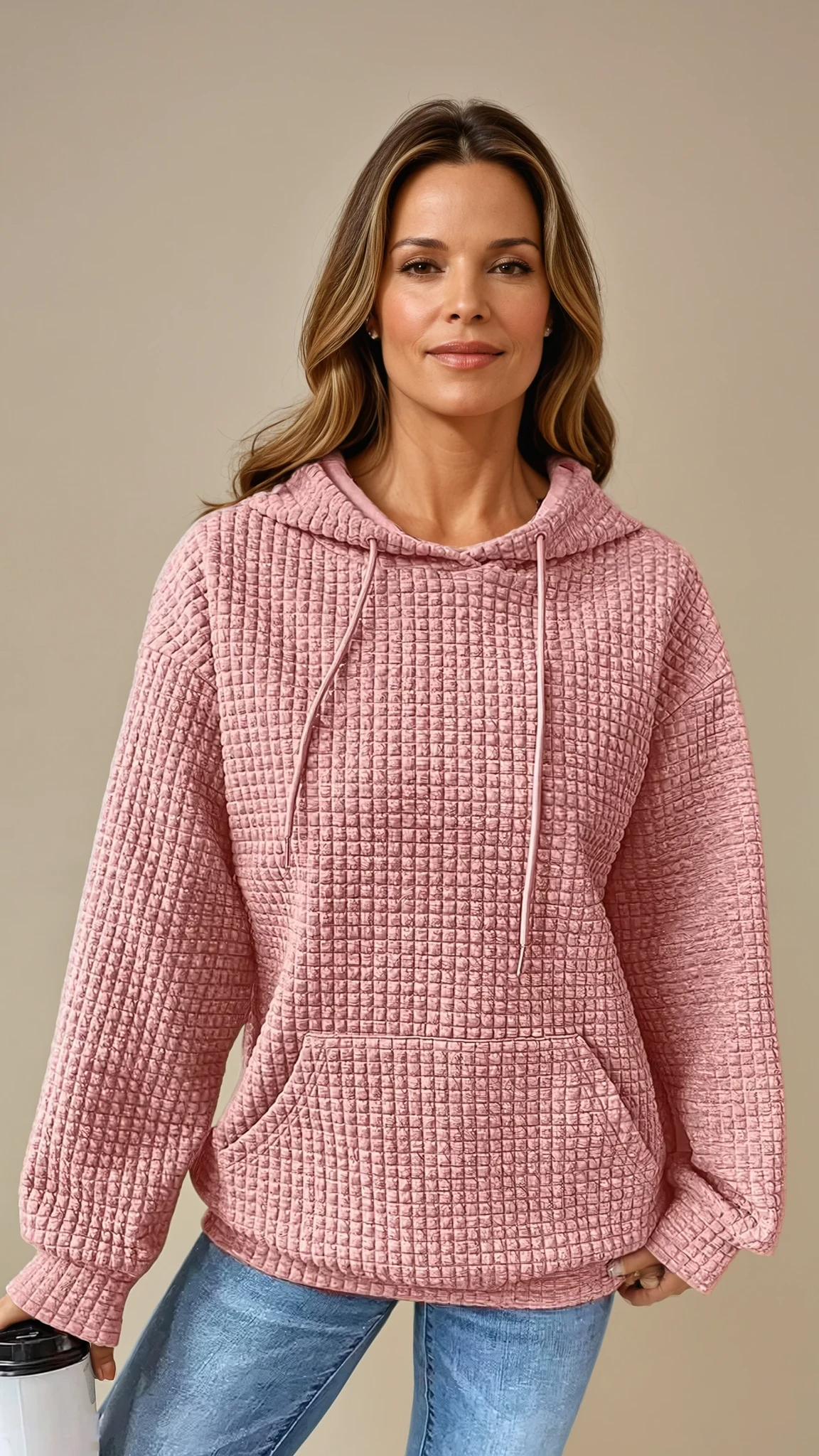 Plain Casual Hoodie Sweatshirt - Comfy Chic