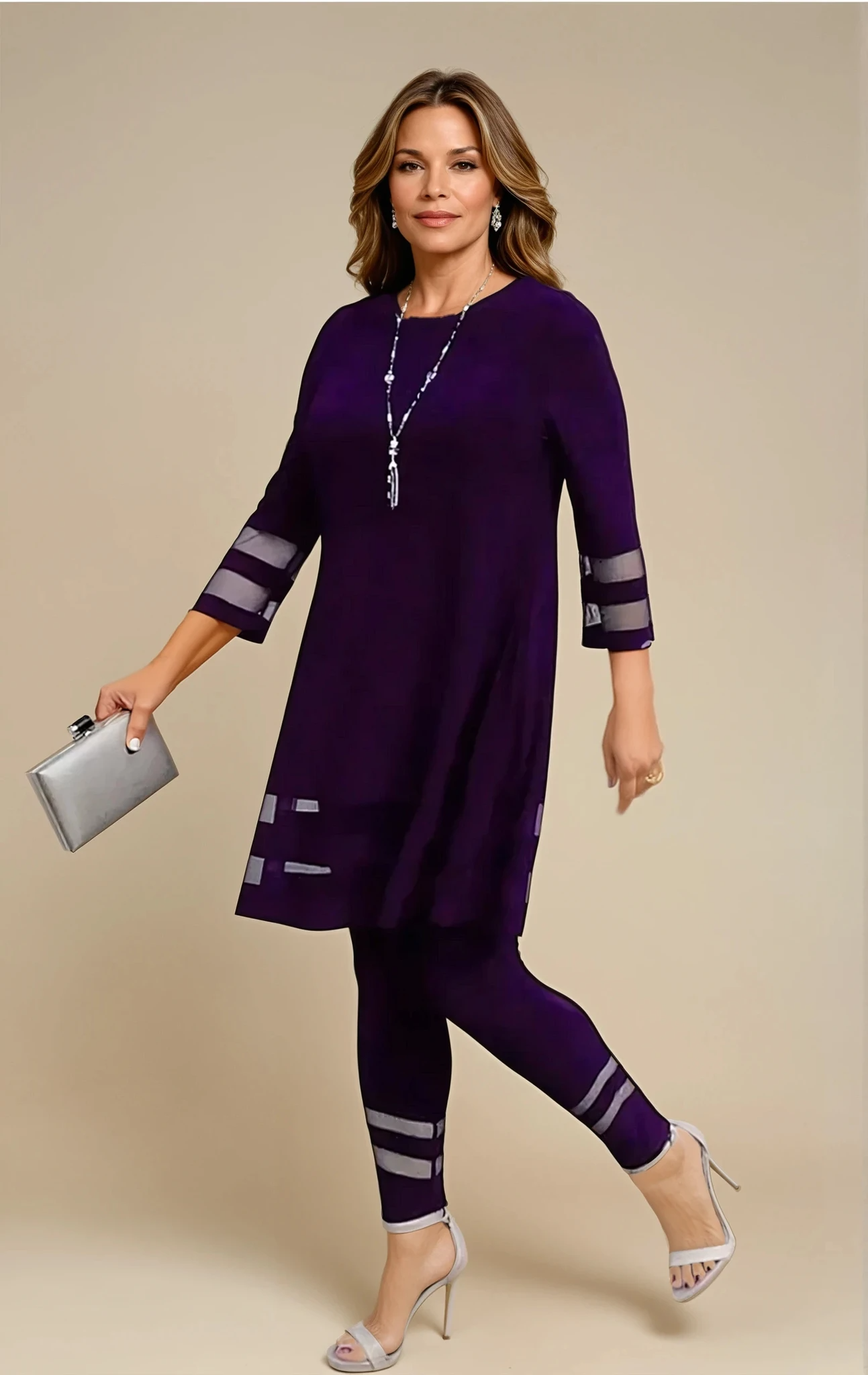 Zephyra - Stylish Tunic Lace Set for Woman