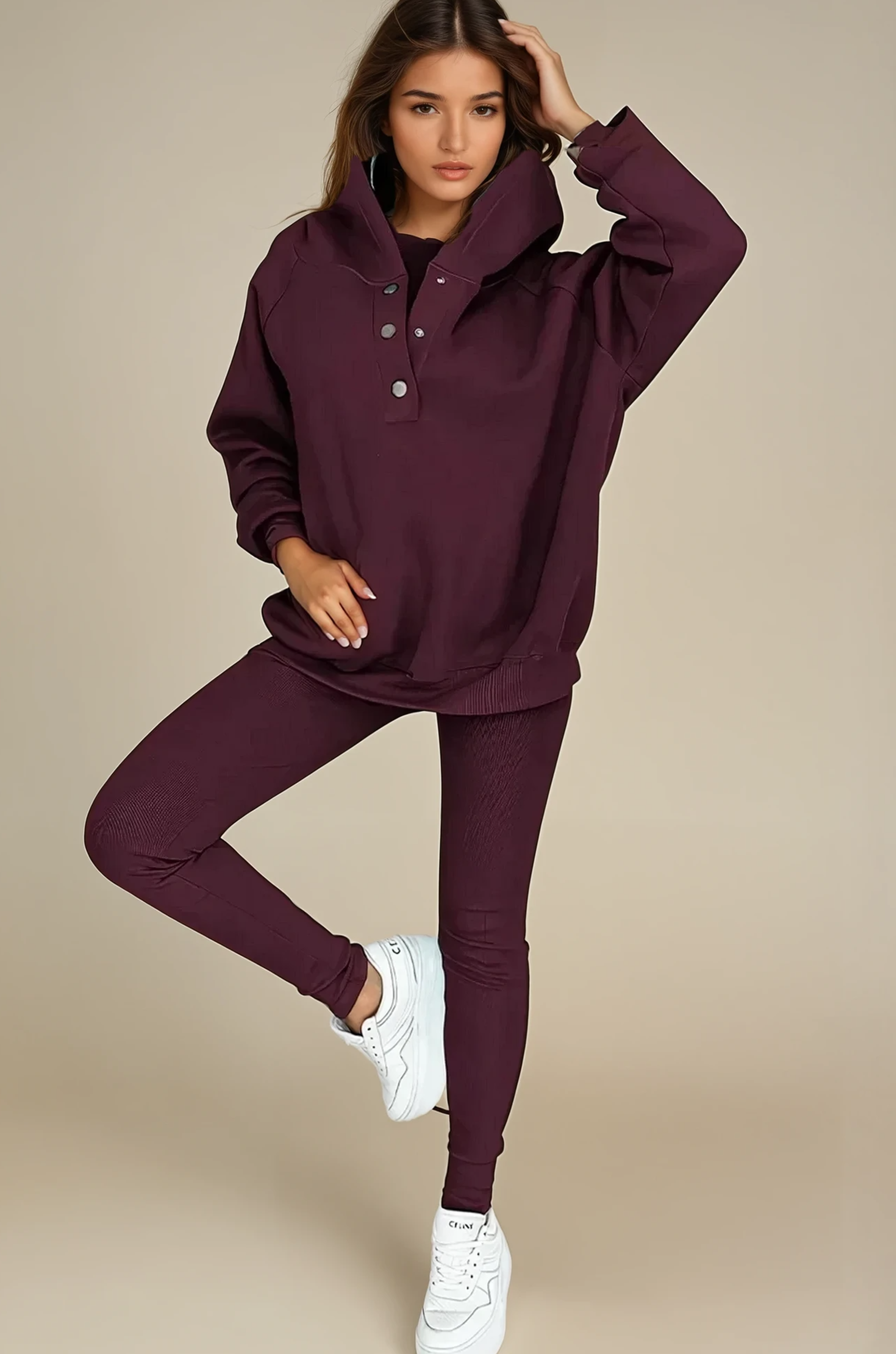 Hooded Casual and Comfortable Sweatshirt Suit