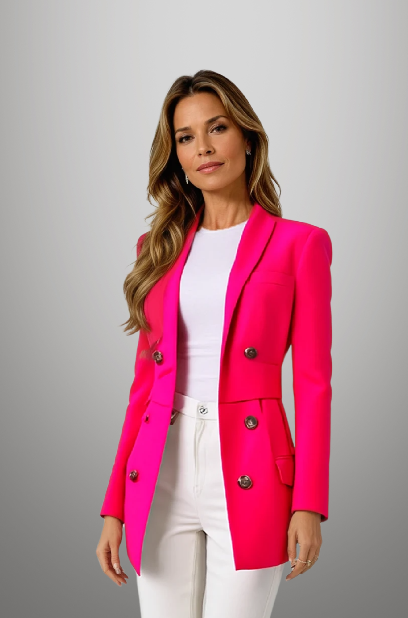 Zoey - Chic Belted Blazer for Woman