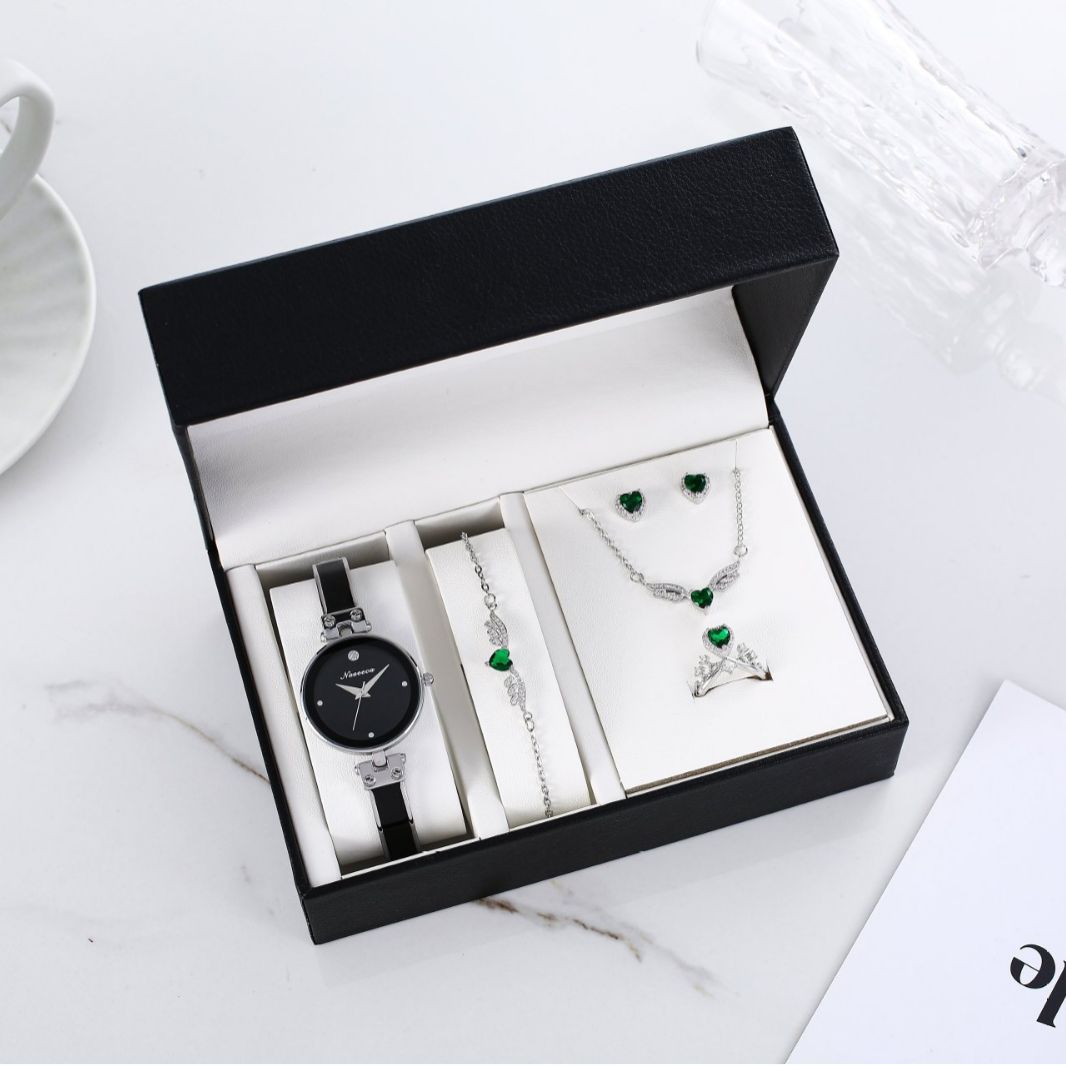 Chic Jewelry Gift Set with Watch – Perfect for Her