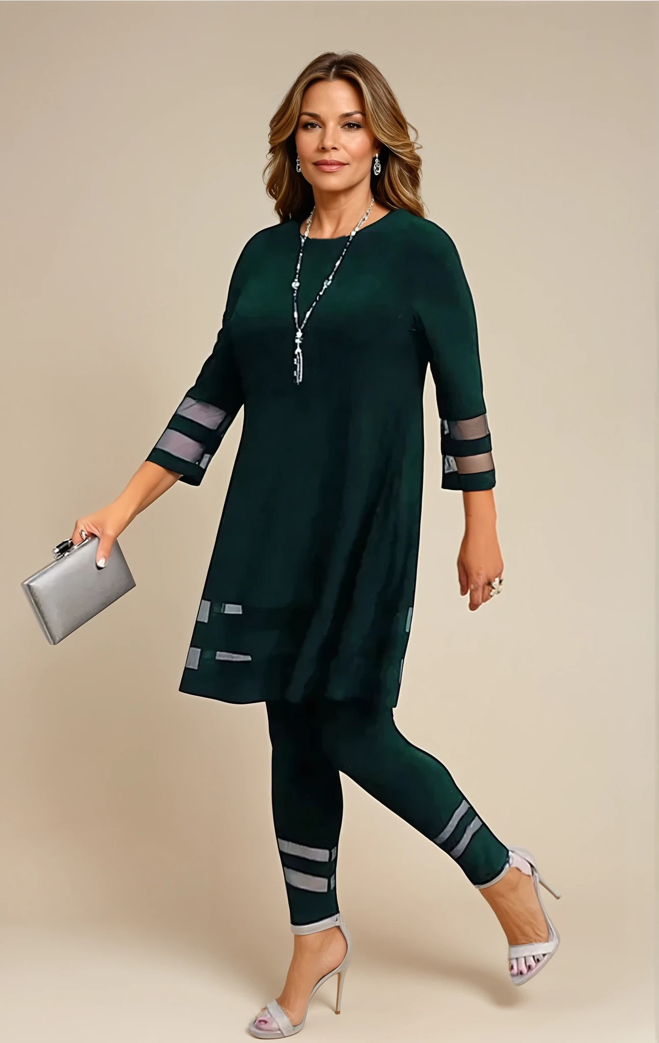 Zephyra - Stylish Tunic Lace Set for Woman