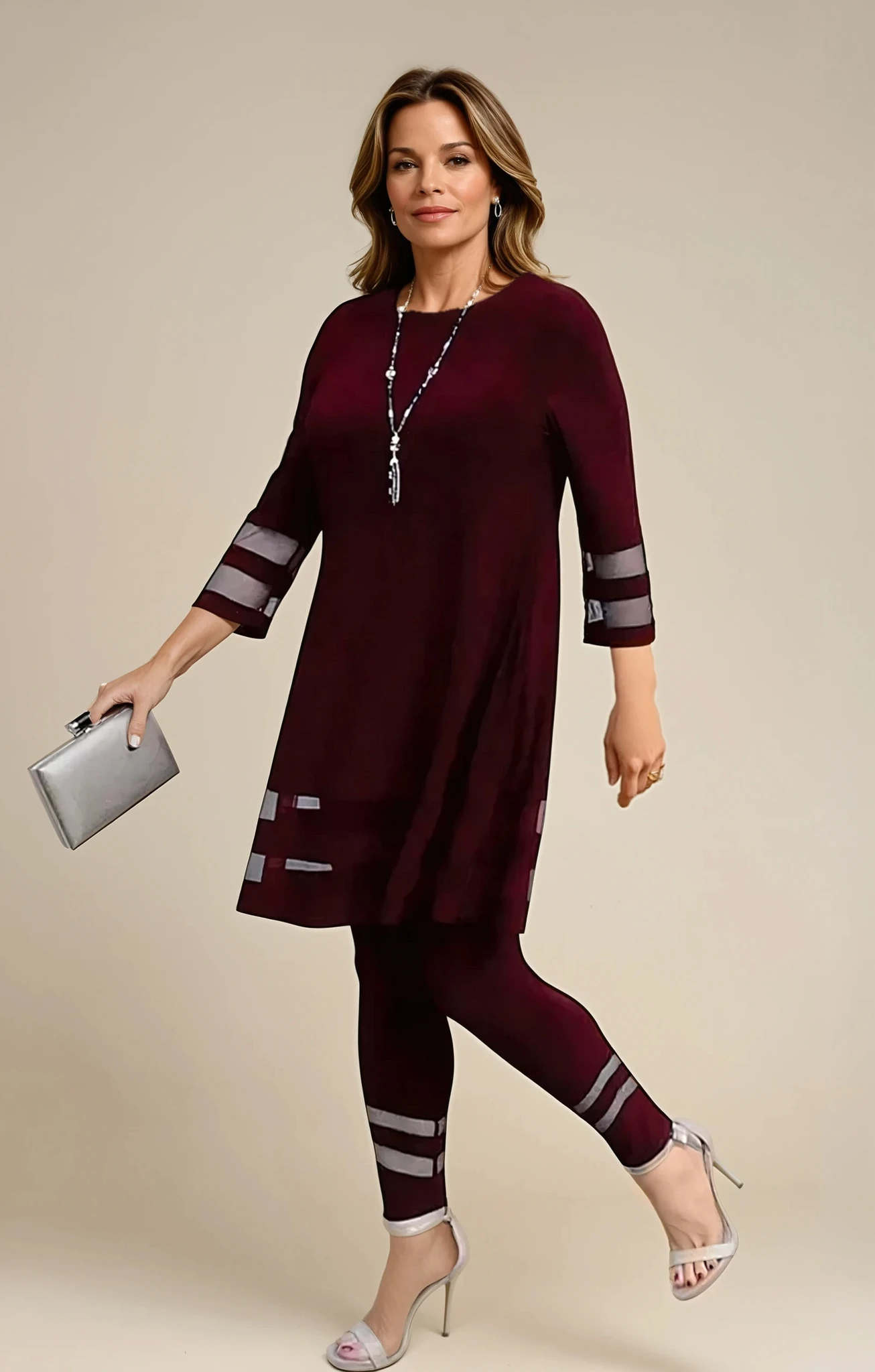 Zephyra - Stylish Tunic Lace Set for Woman
