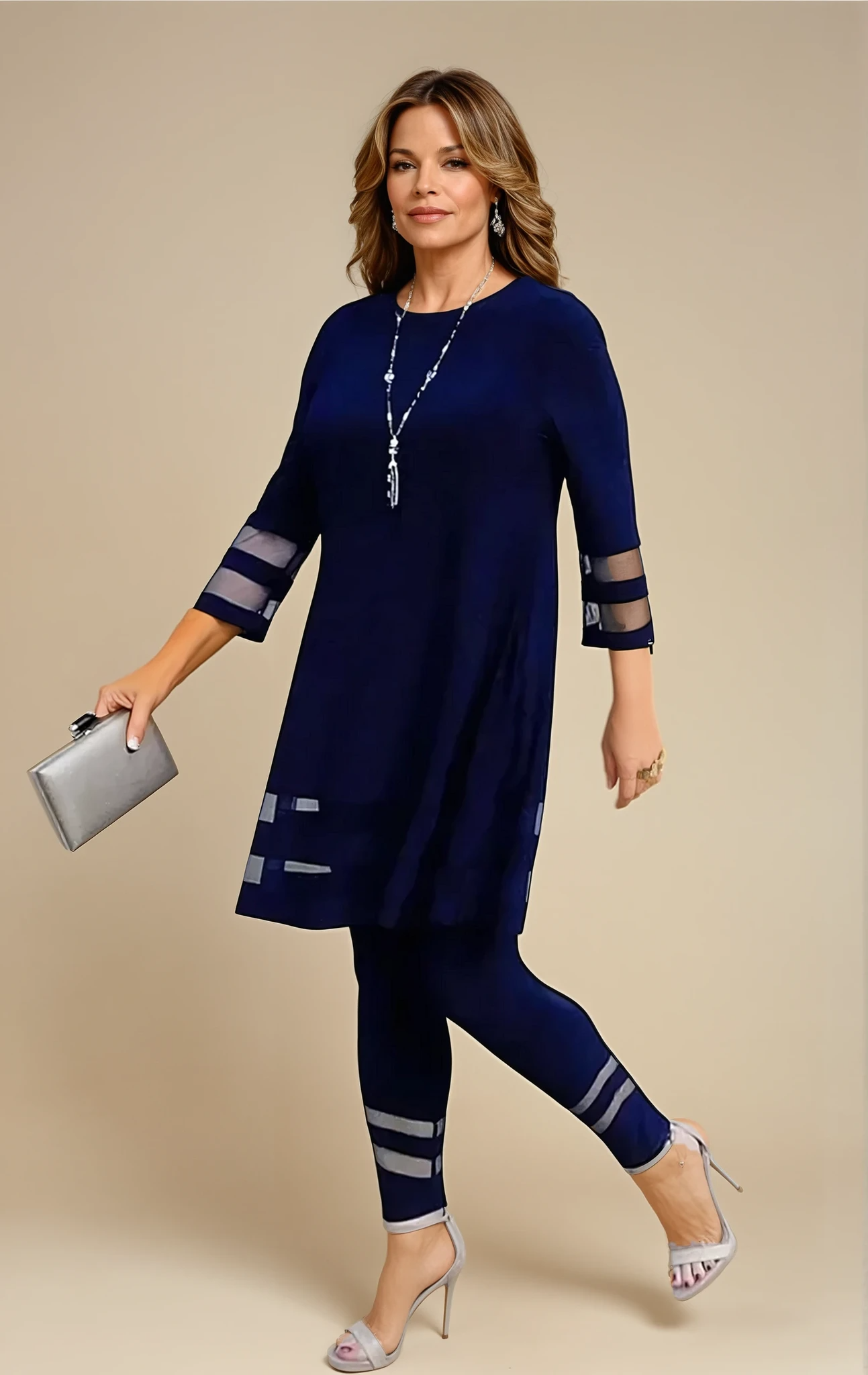 Zephyra - Stylish Tunic Lace Set for Woman