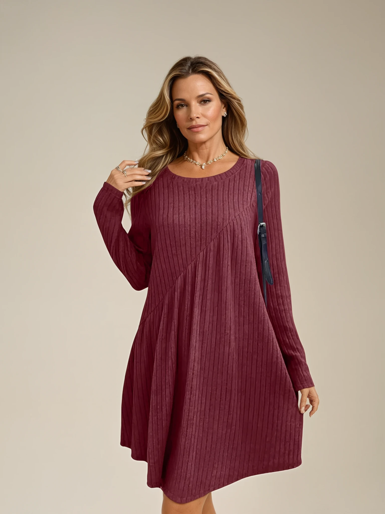 Anita - Soft and Cosy Dress for Woman