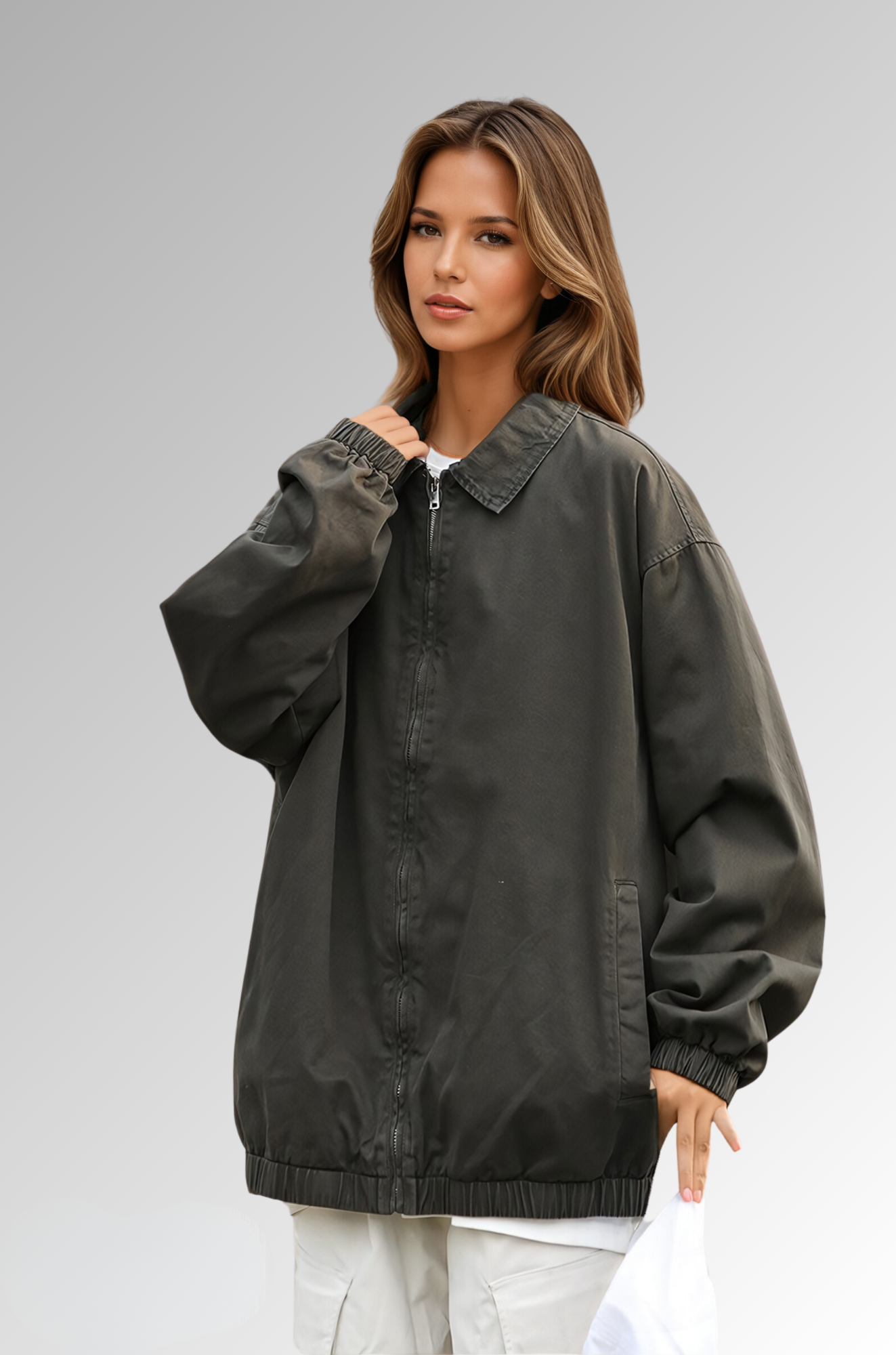 Bondi Breeze Coat - Oversized Jacket for Woman