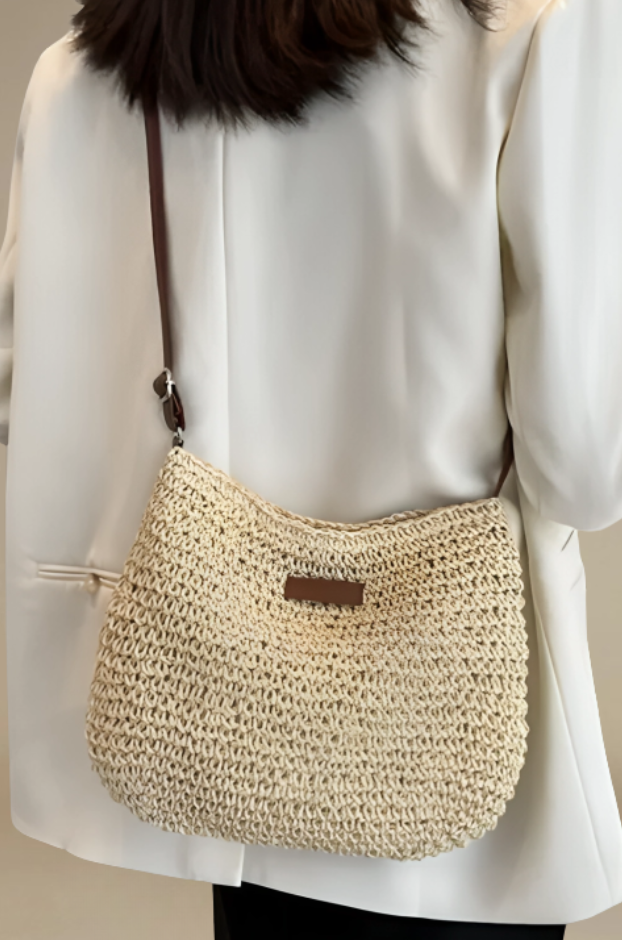 Crossbody - Handcrafted Straw Bag for Woman