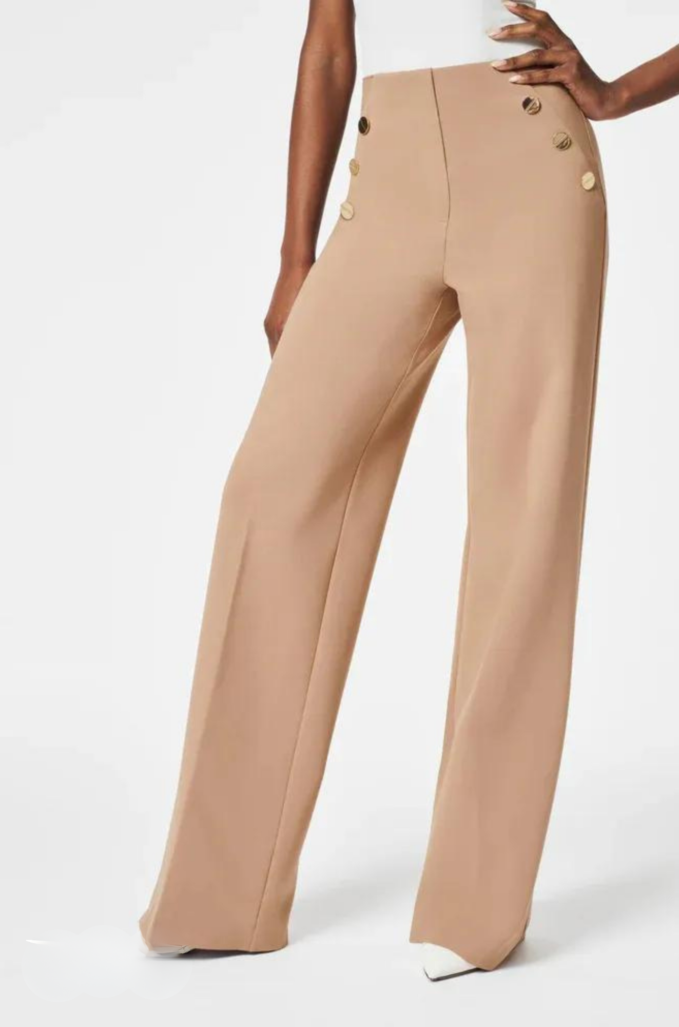 Jaimy Pants - High-Waist Wide-Leg Trousers for Woman