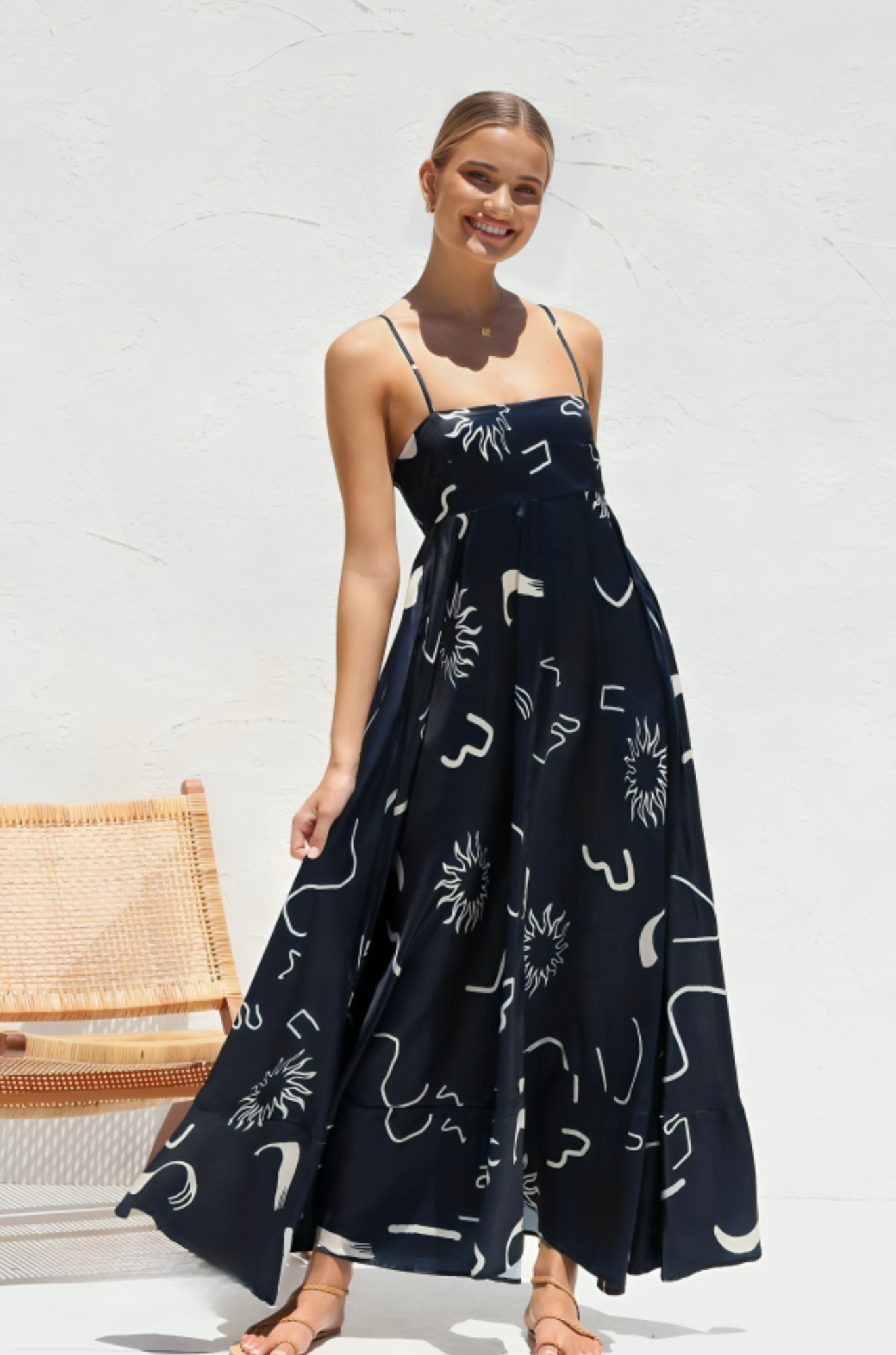Moma Dress - Polka Dot Maxi Dress for Woman
