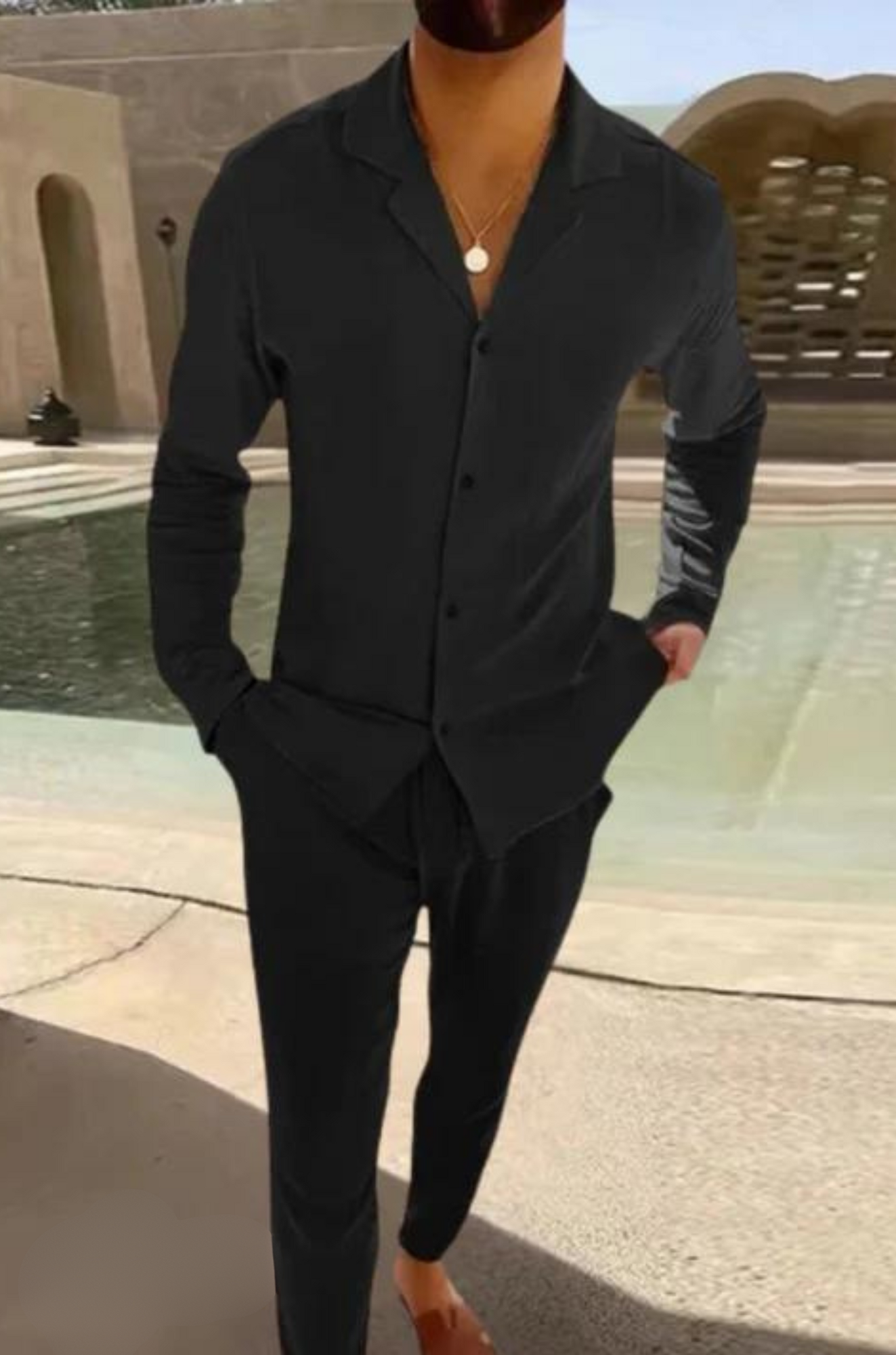 Nobu Linen Set - Two-Piece Outfit for Men