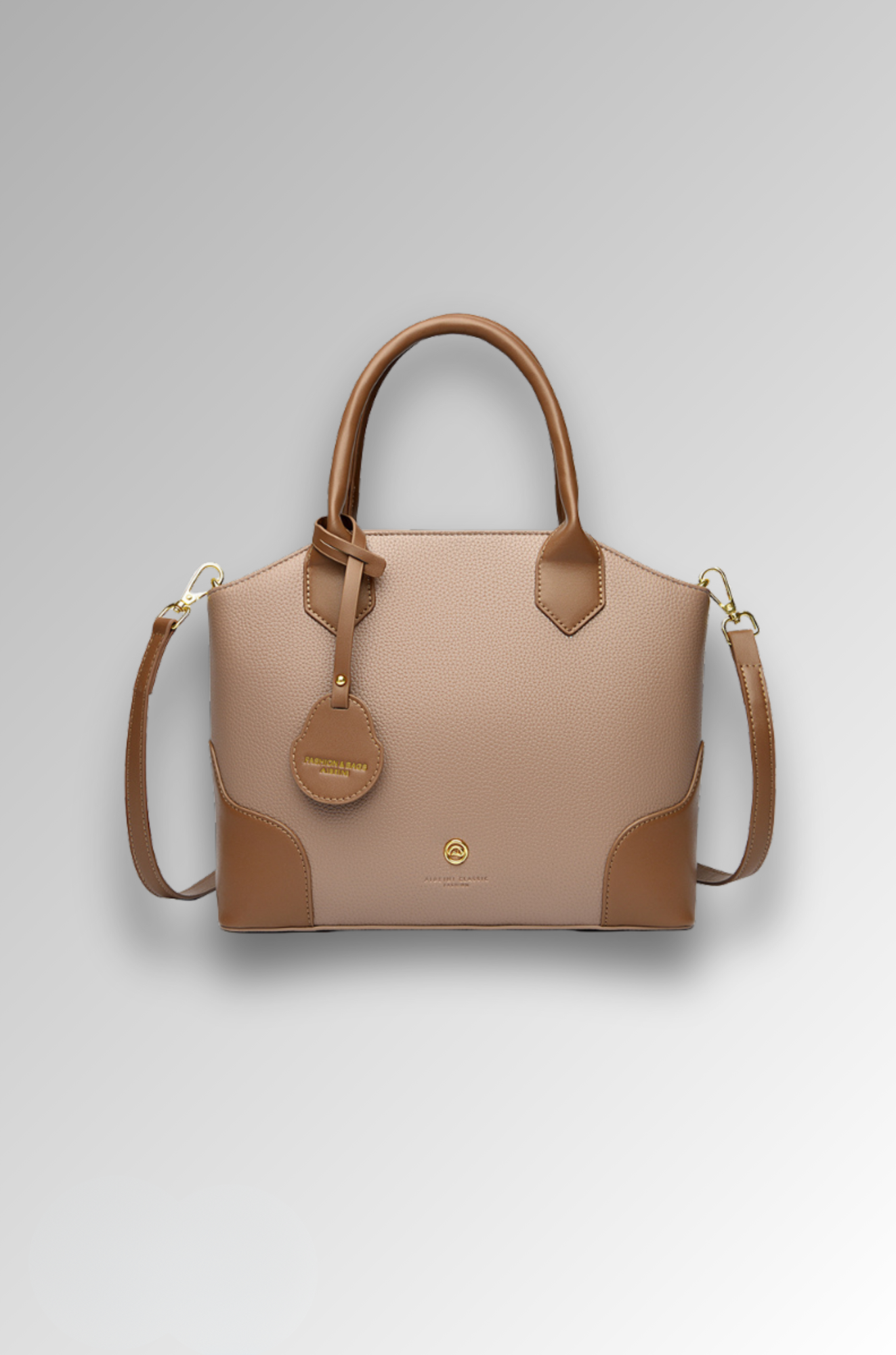 Nobu Bag - Two-Tone Handbag for Woman