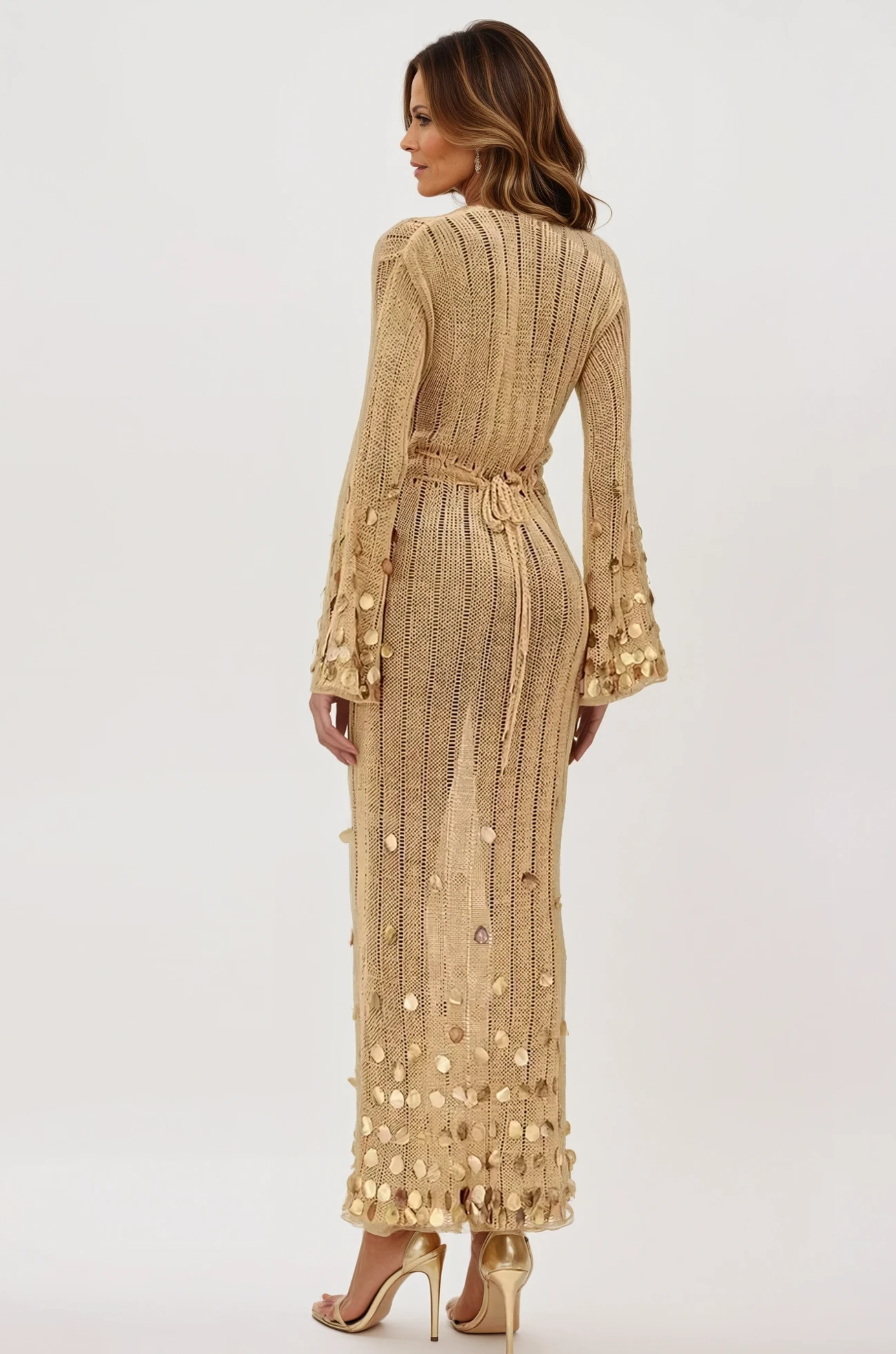 Glamorous Crochet - Dolly Knit Maxi Dress for Woman