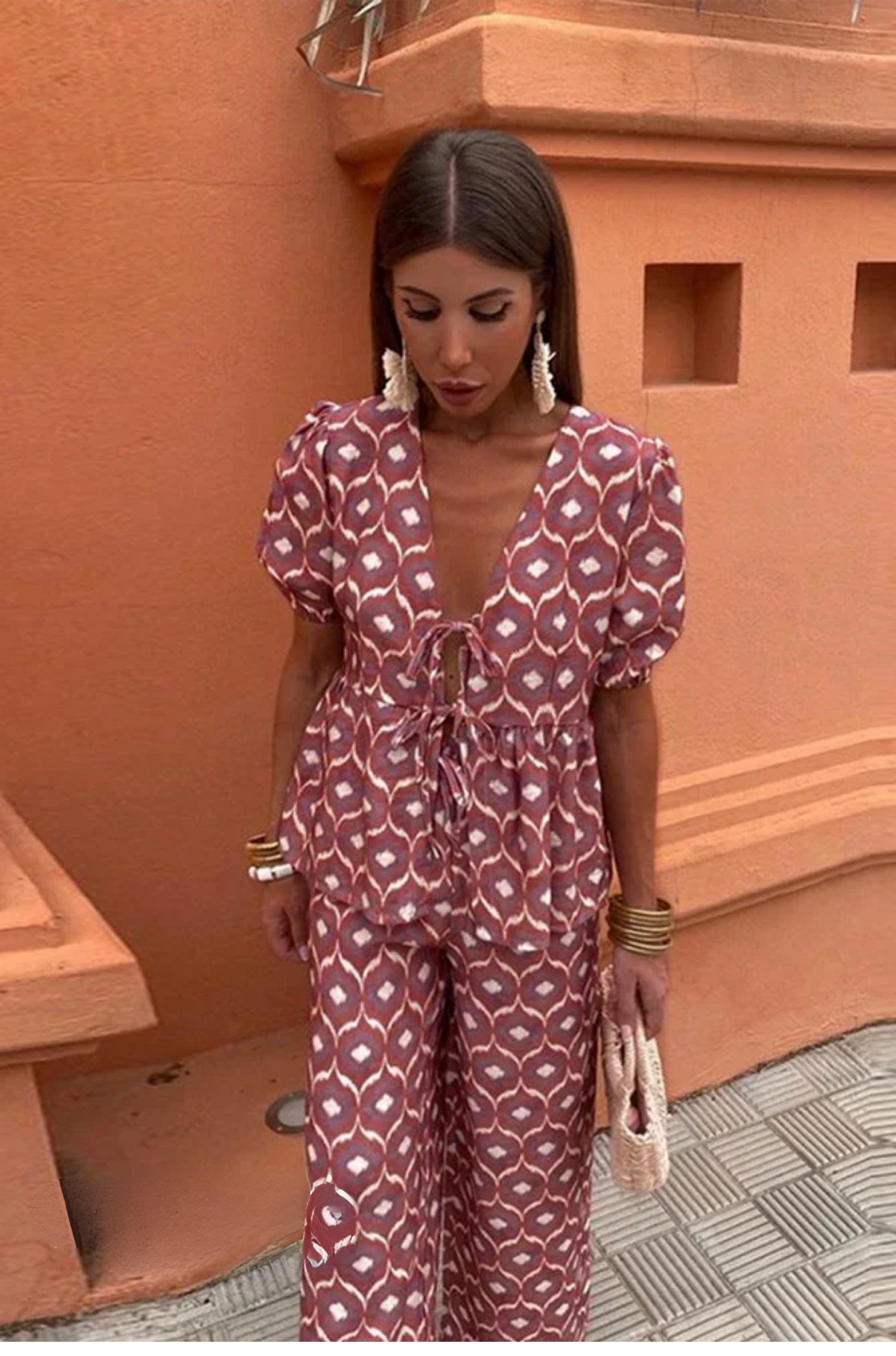 Lucy Lace Set - Polka Dot Outfit for Woman