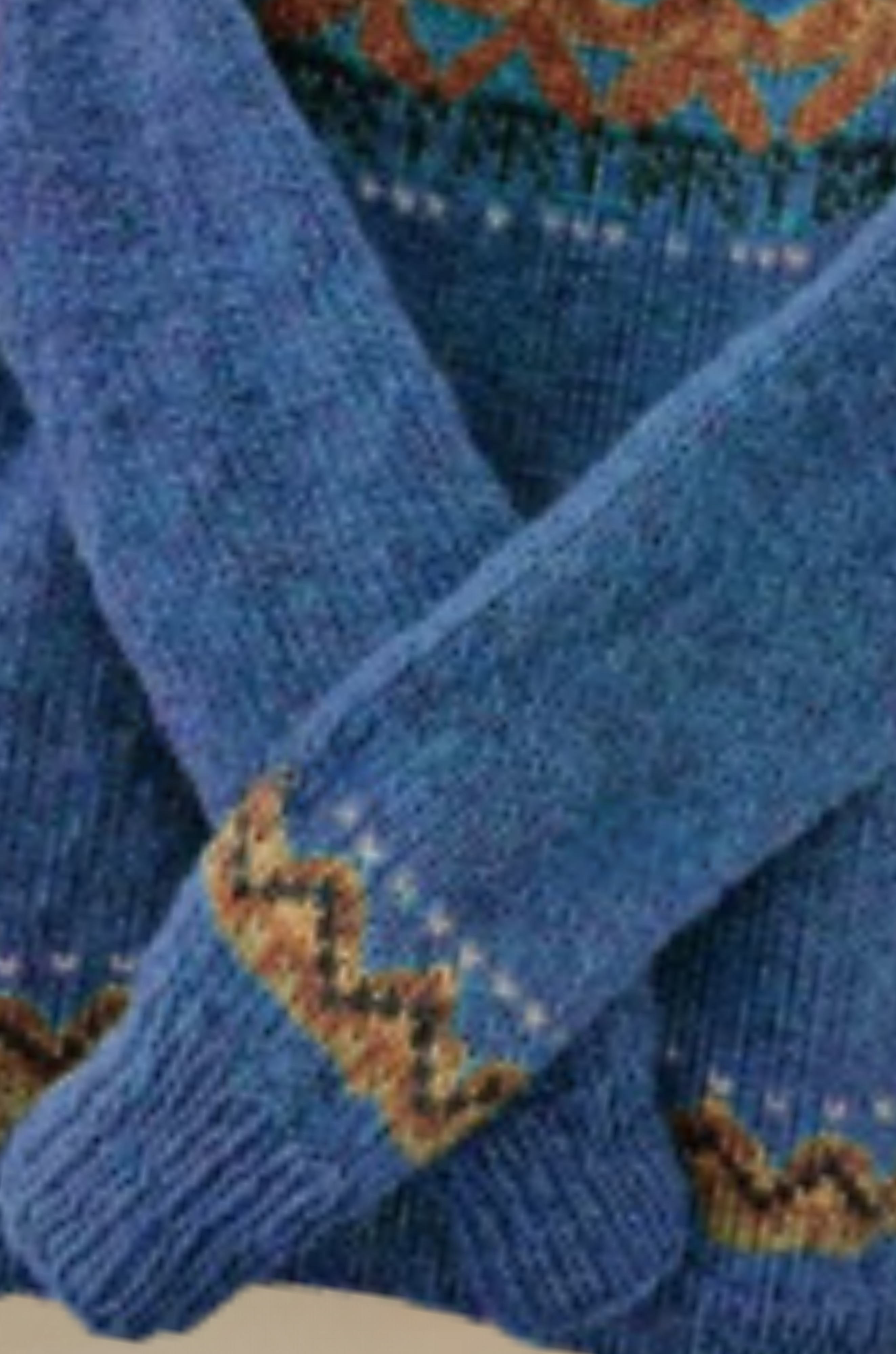 Ivana - Vintage Jacquard Crew Neck Sweater for Woman