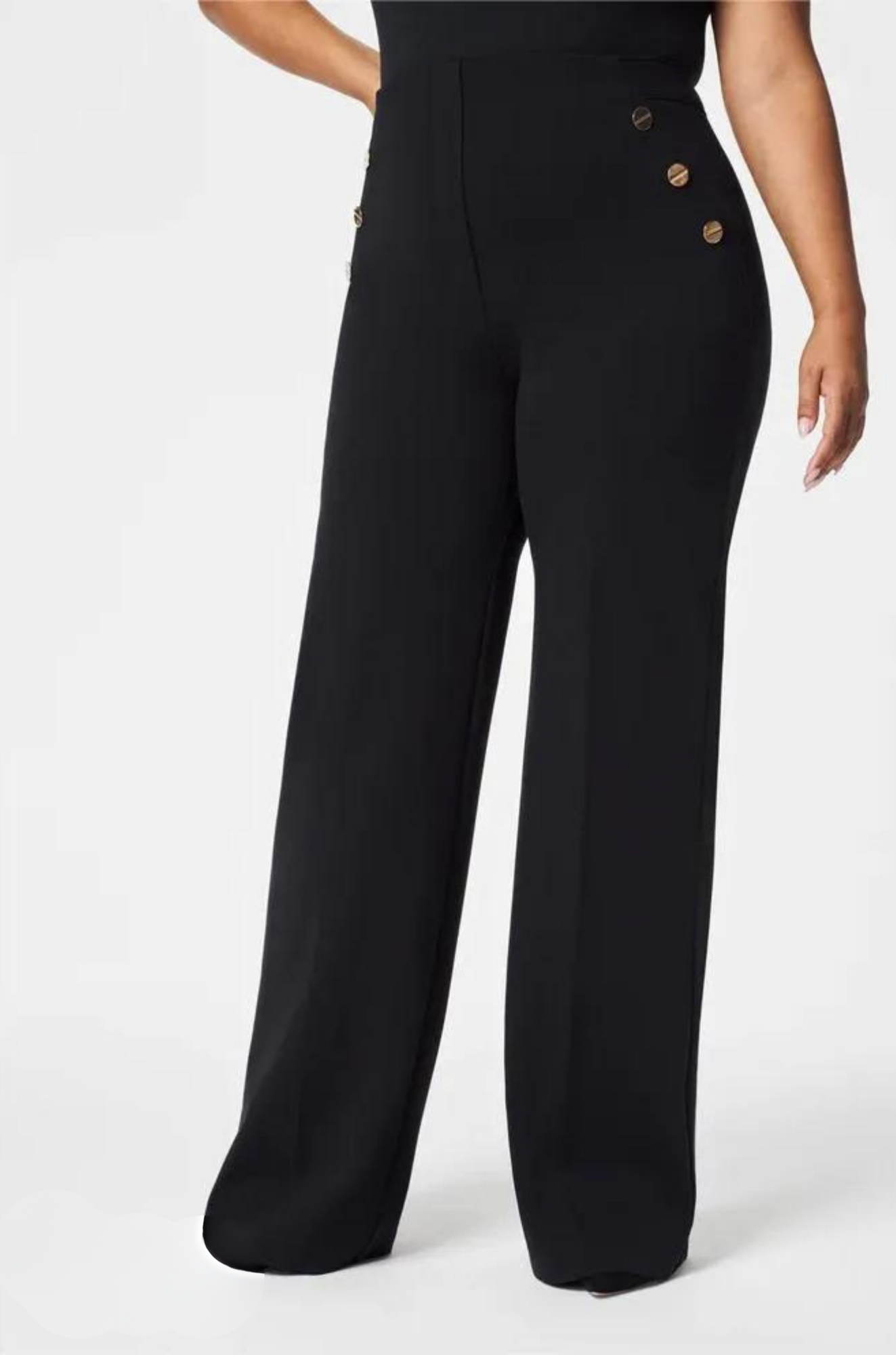 Jaimy Pants - High-Waist Wide-Leg Trousers for Woman