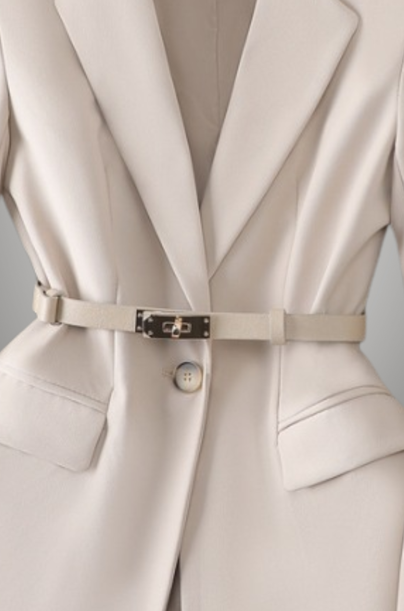 Clara - Tailored Blazer with Belt for Woman