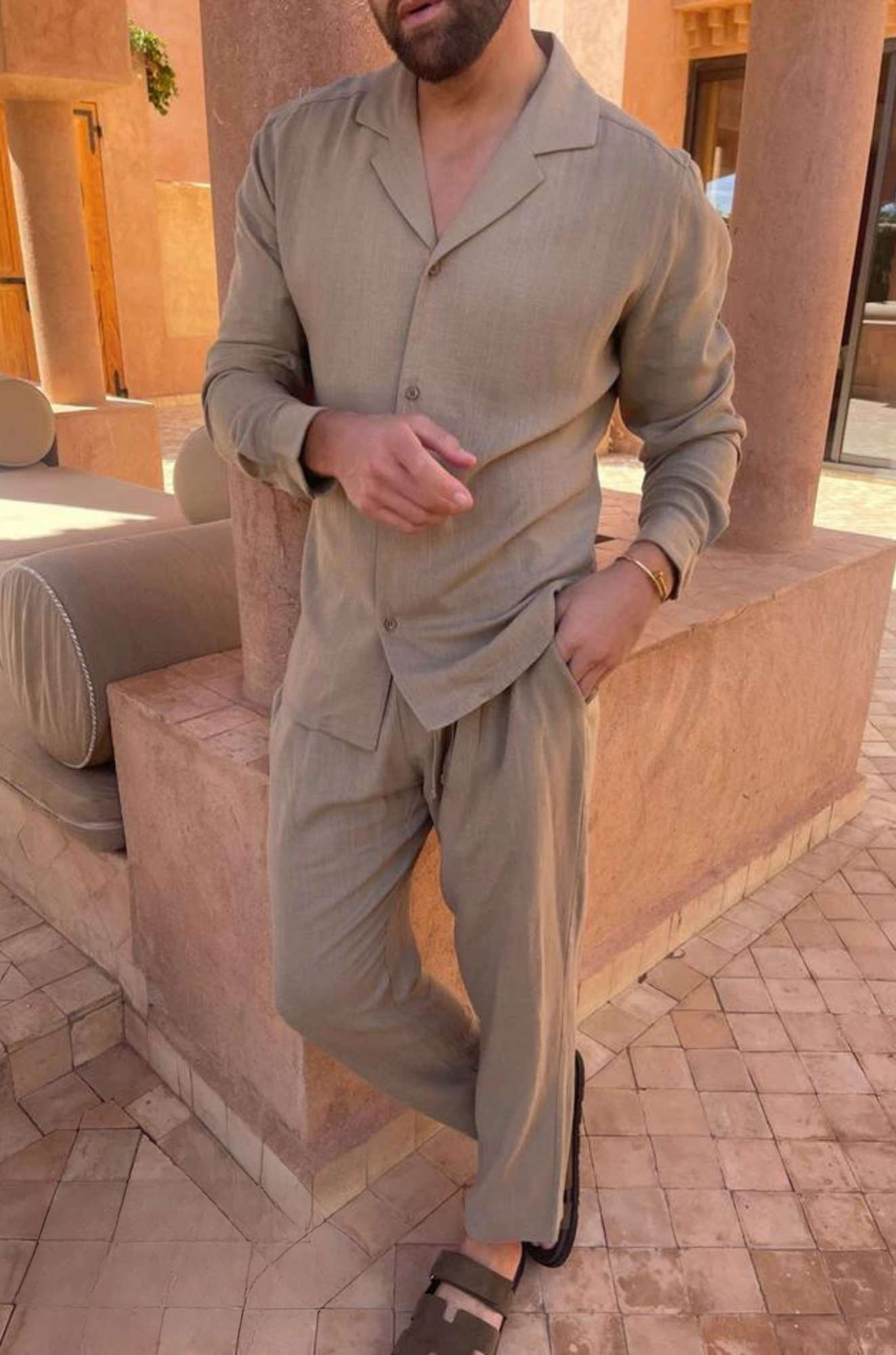 Nobu Linen Set - Two-Piece Outfit for Men