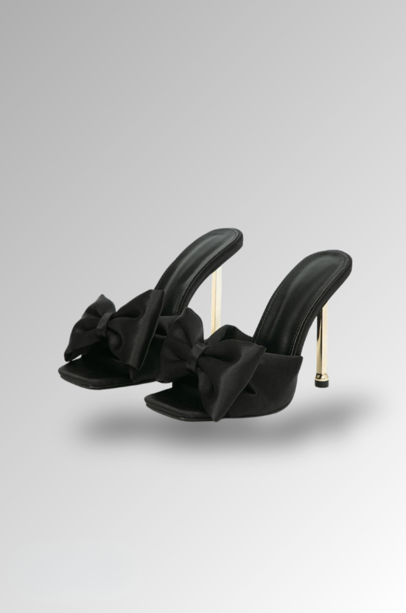 High Heel with Ribbon - Stiletto Mules for Woman