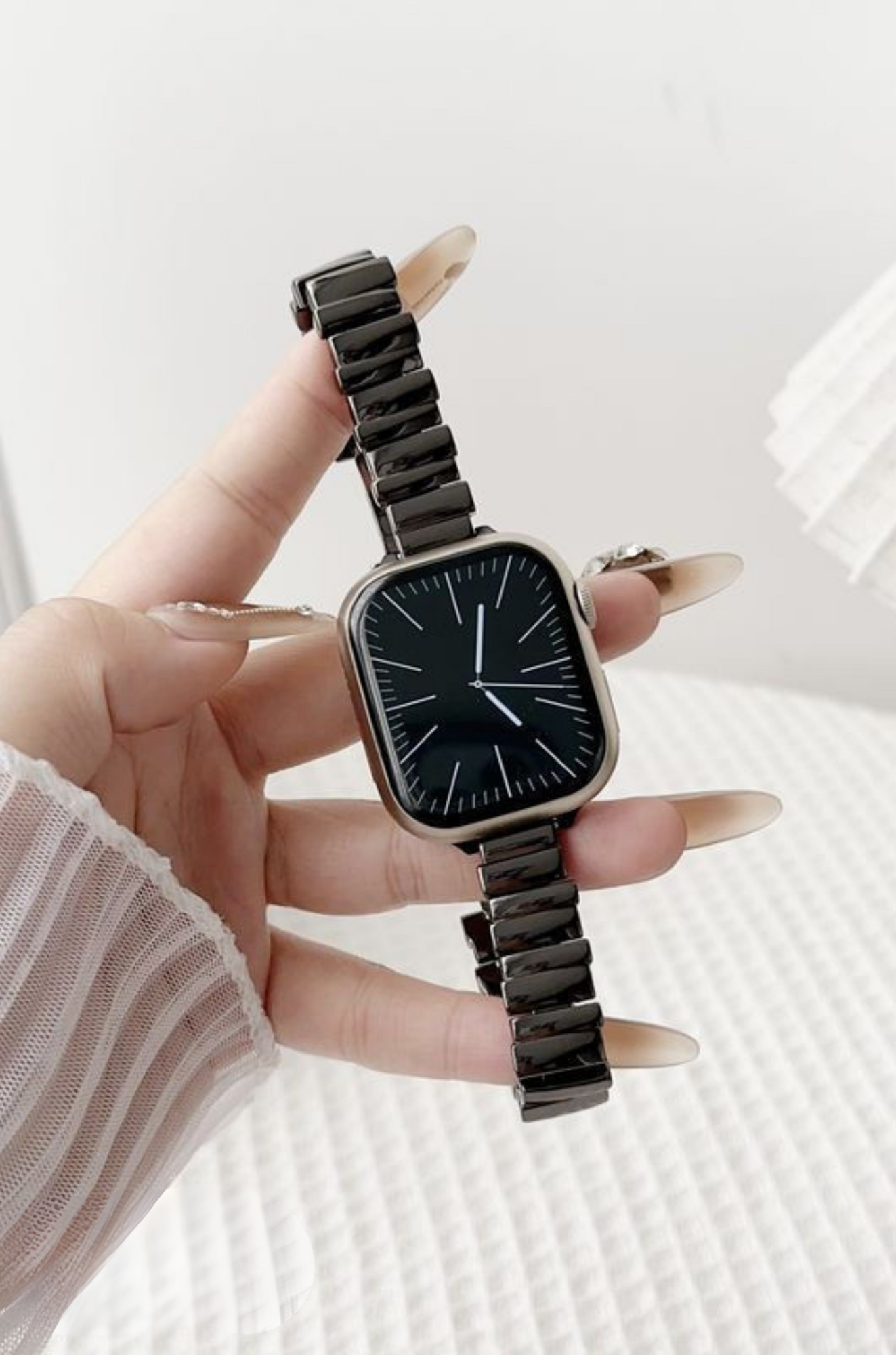 Stainless Steel Band Apple Watch - Durable Accessory for Woman