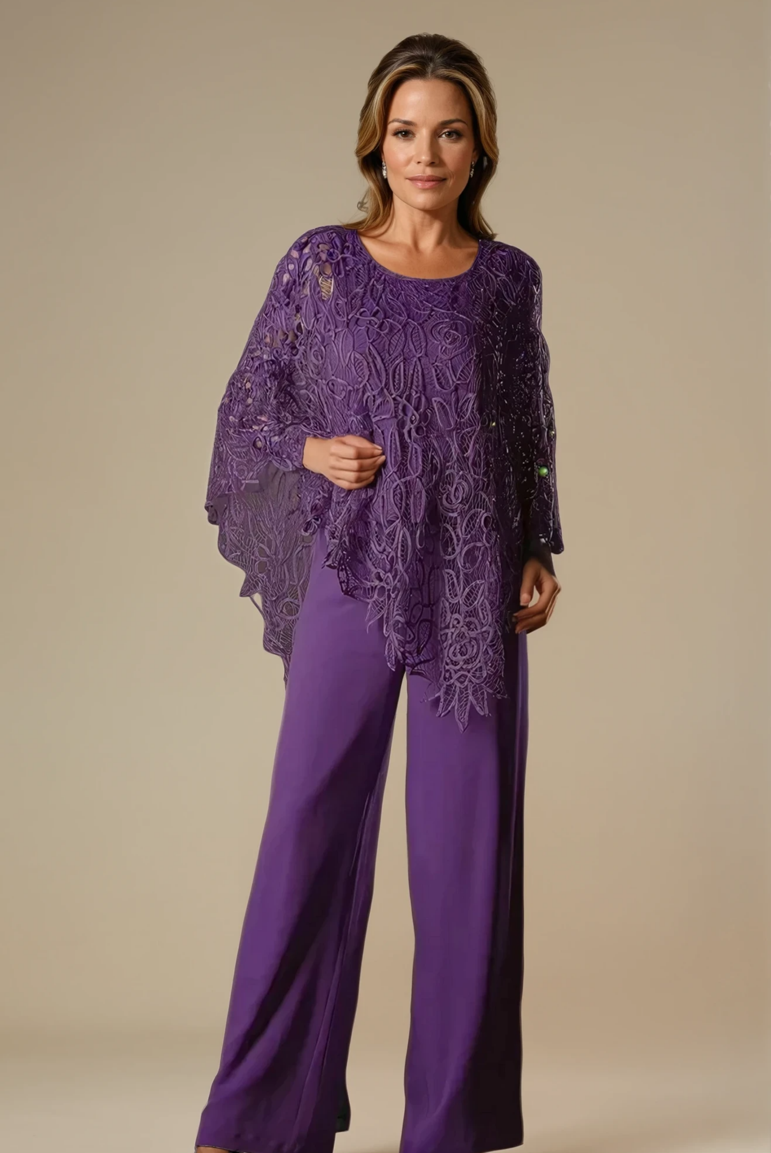 Lyraelle - Crochet Lace Trousers Set for Woman