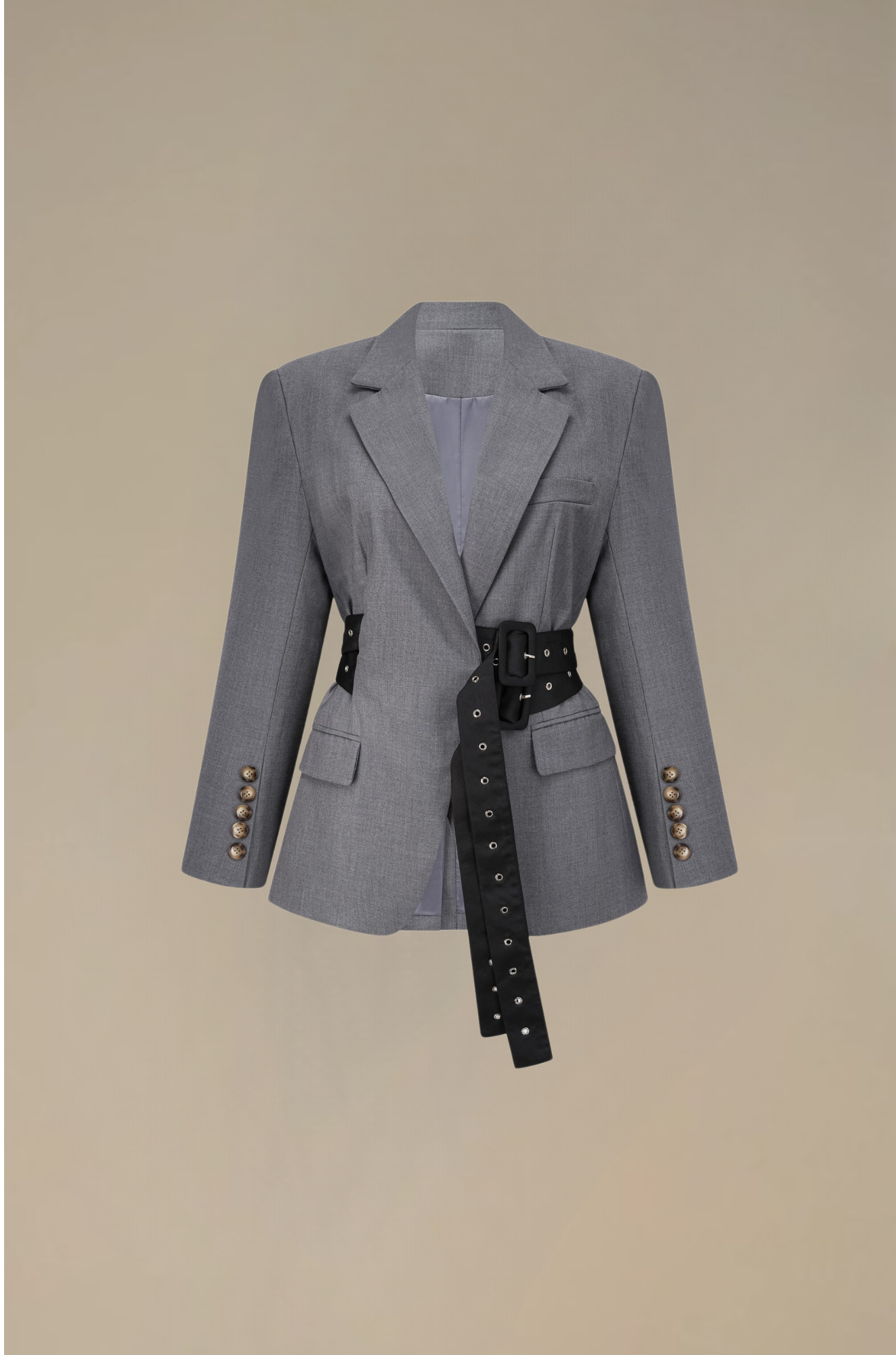 Thérèse - Belted Waist Blazer for Woman