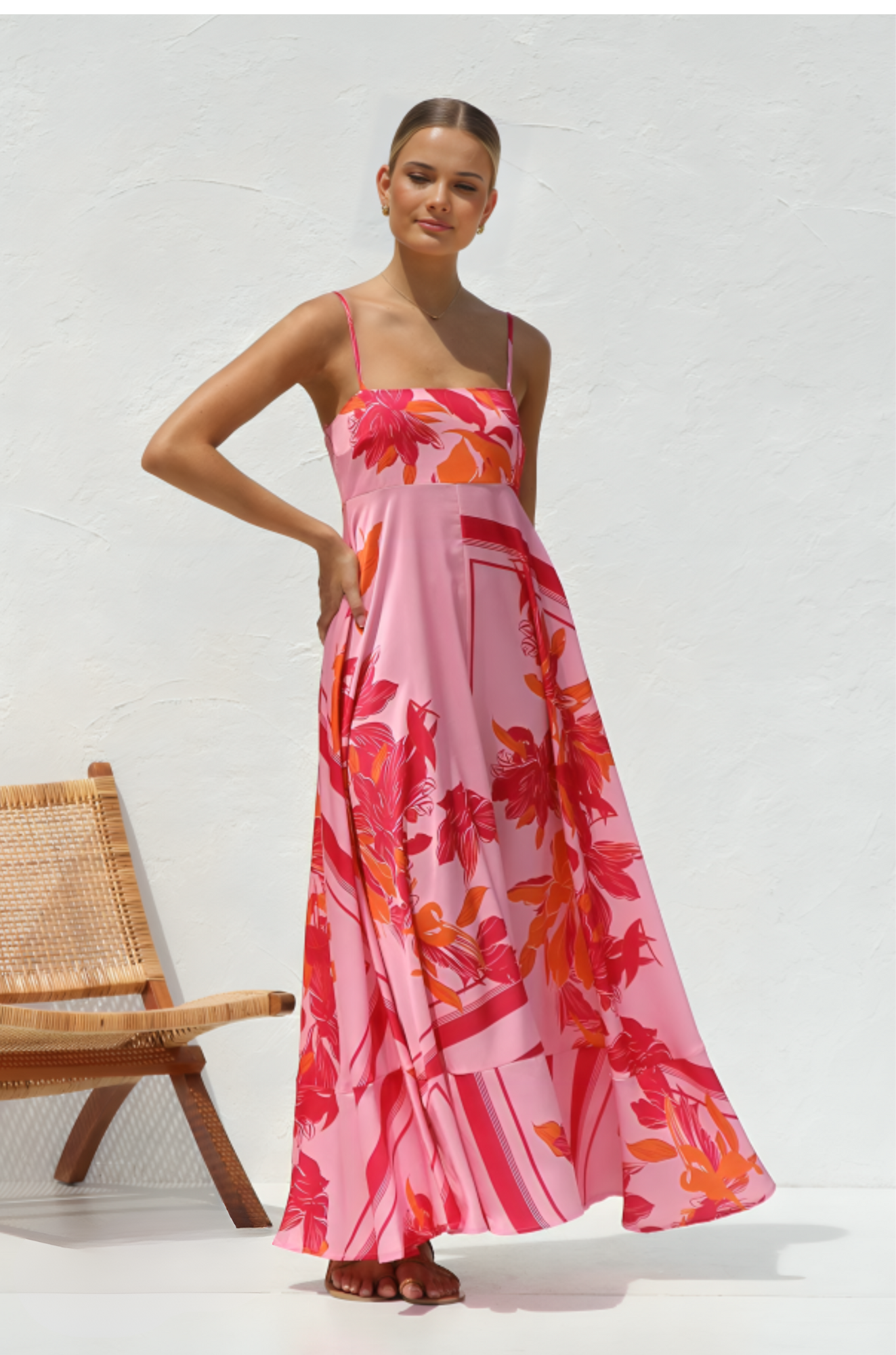 Moma Dress - Polka Dot Maxi Dress for Woman